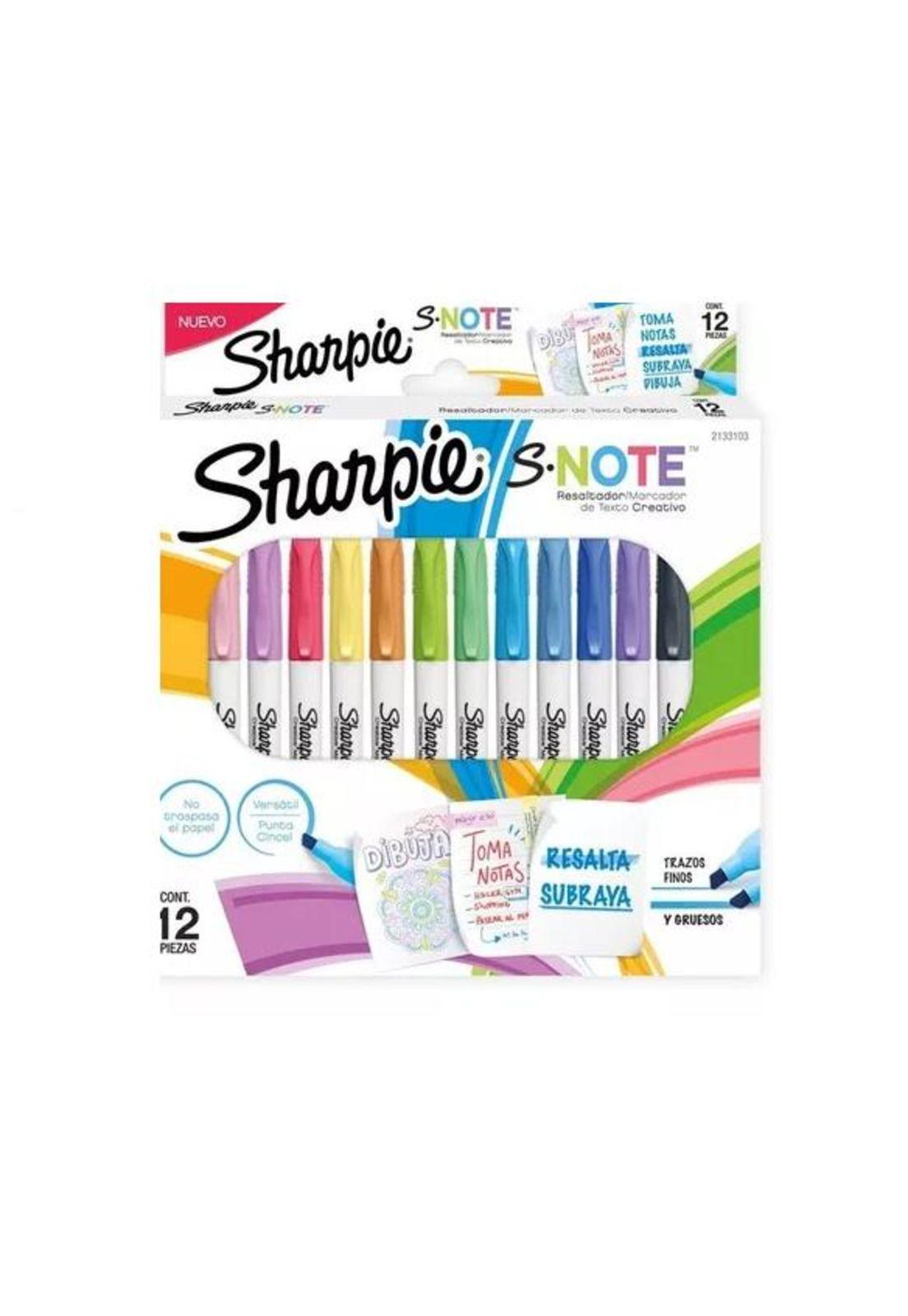 Marcador Sharpie S Note x12 Multicolor-2