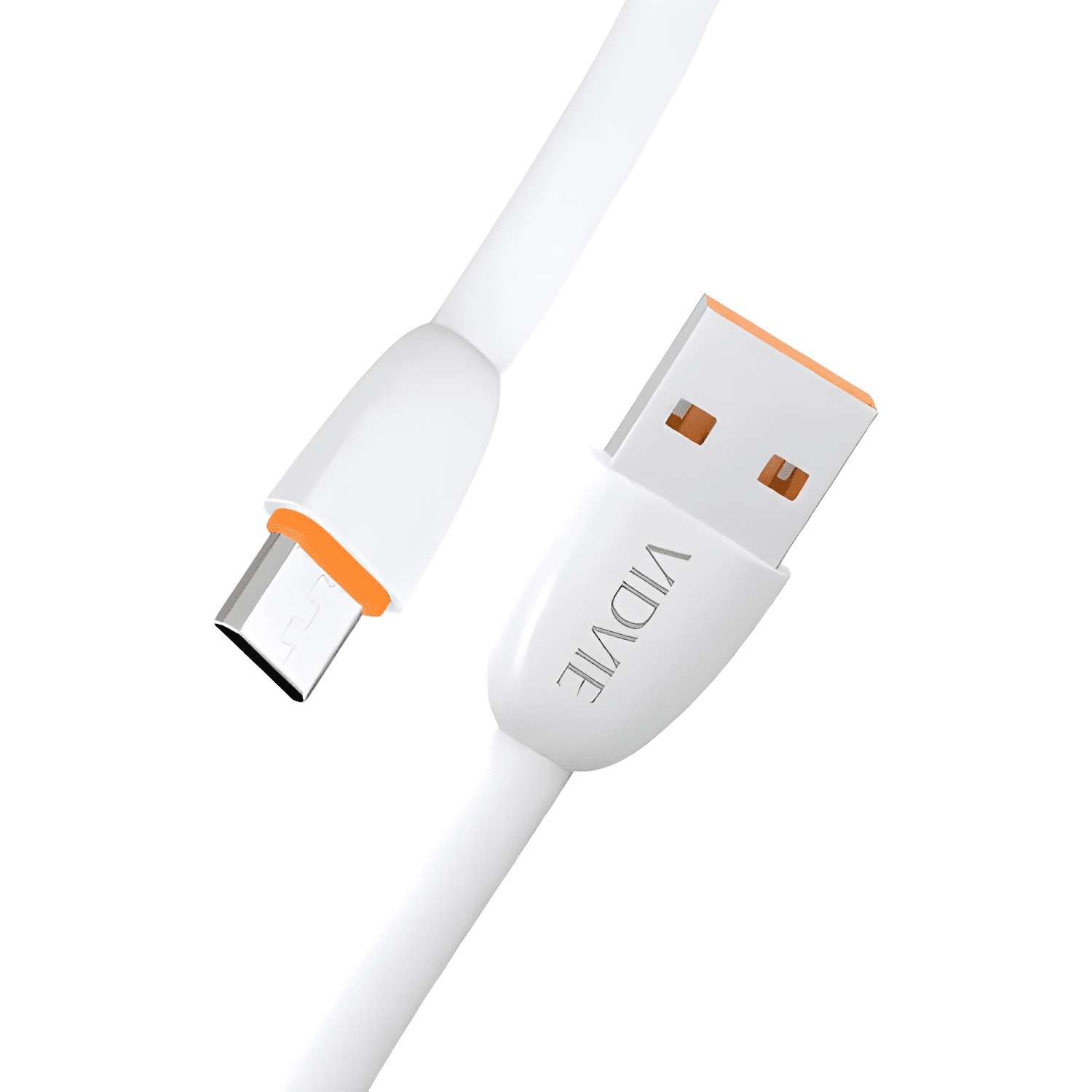 Cable micro USB vidvie 1m carga rápida 2.1a Blanco-0