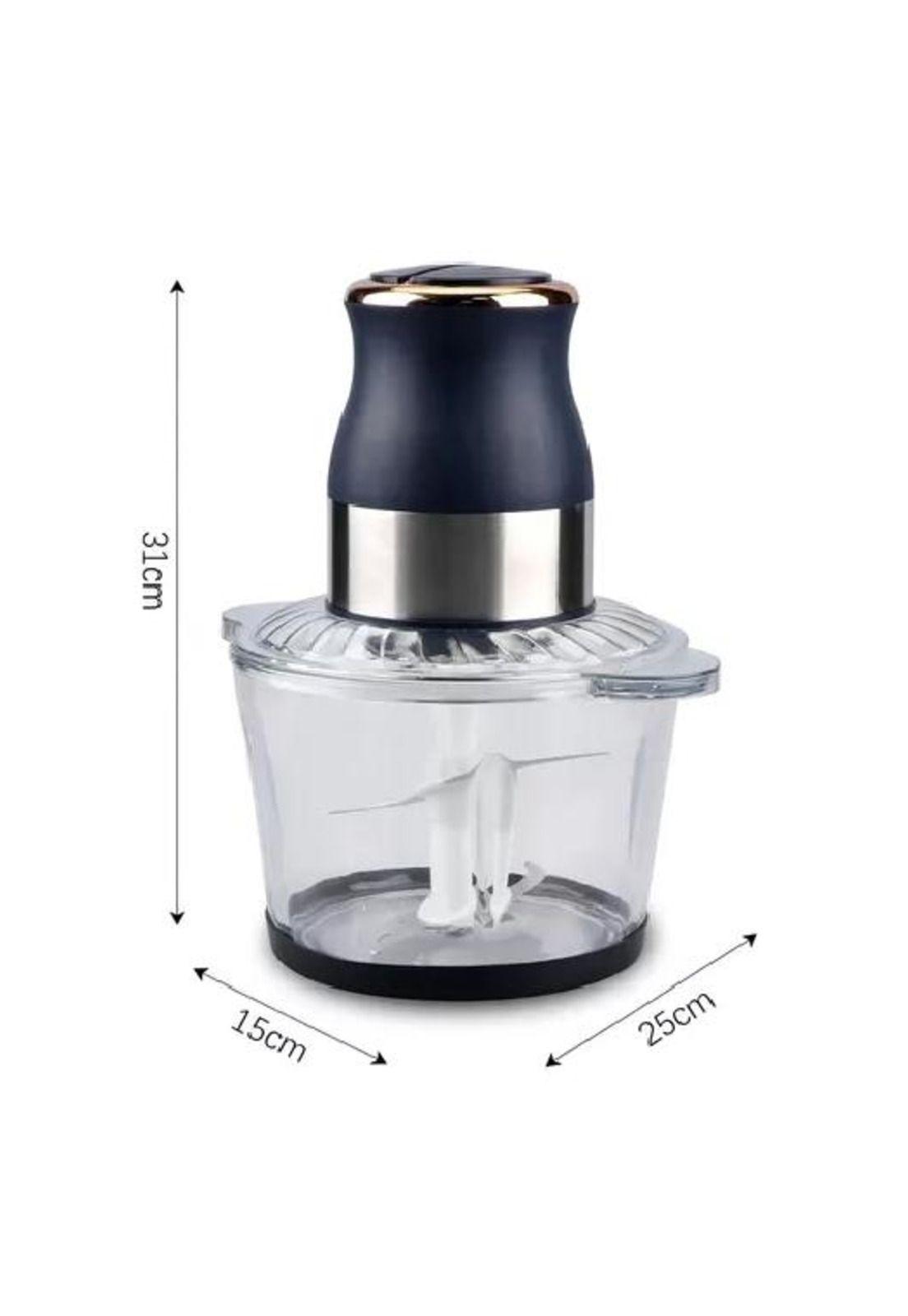 Procesador picadora de alimentos 1000w, color azul marino-3
