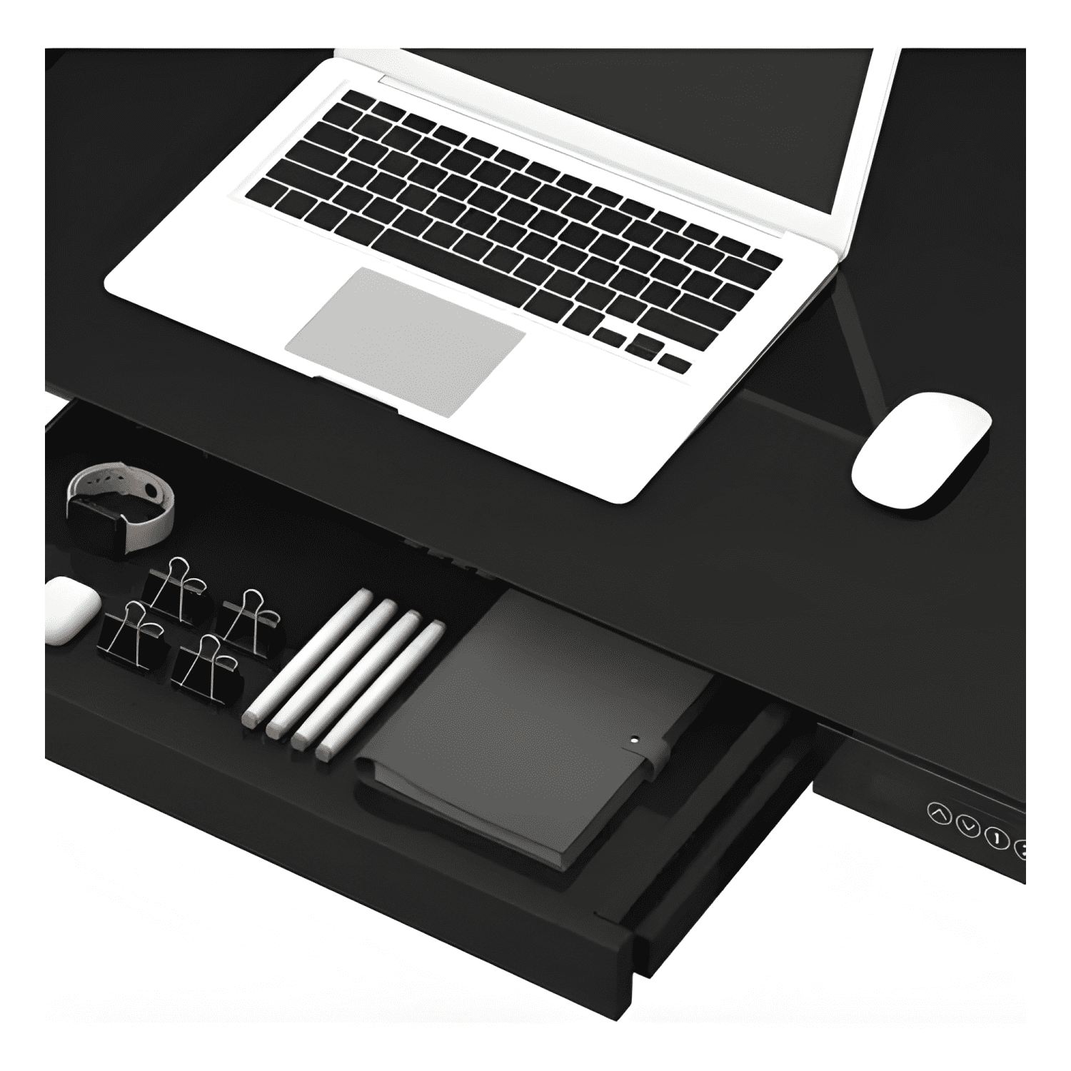Escritorio home office cosmo eléctrico form Negro-2