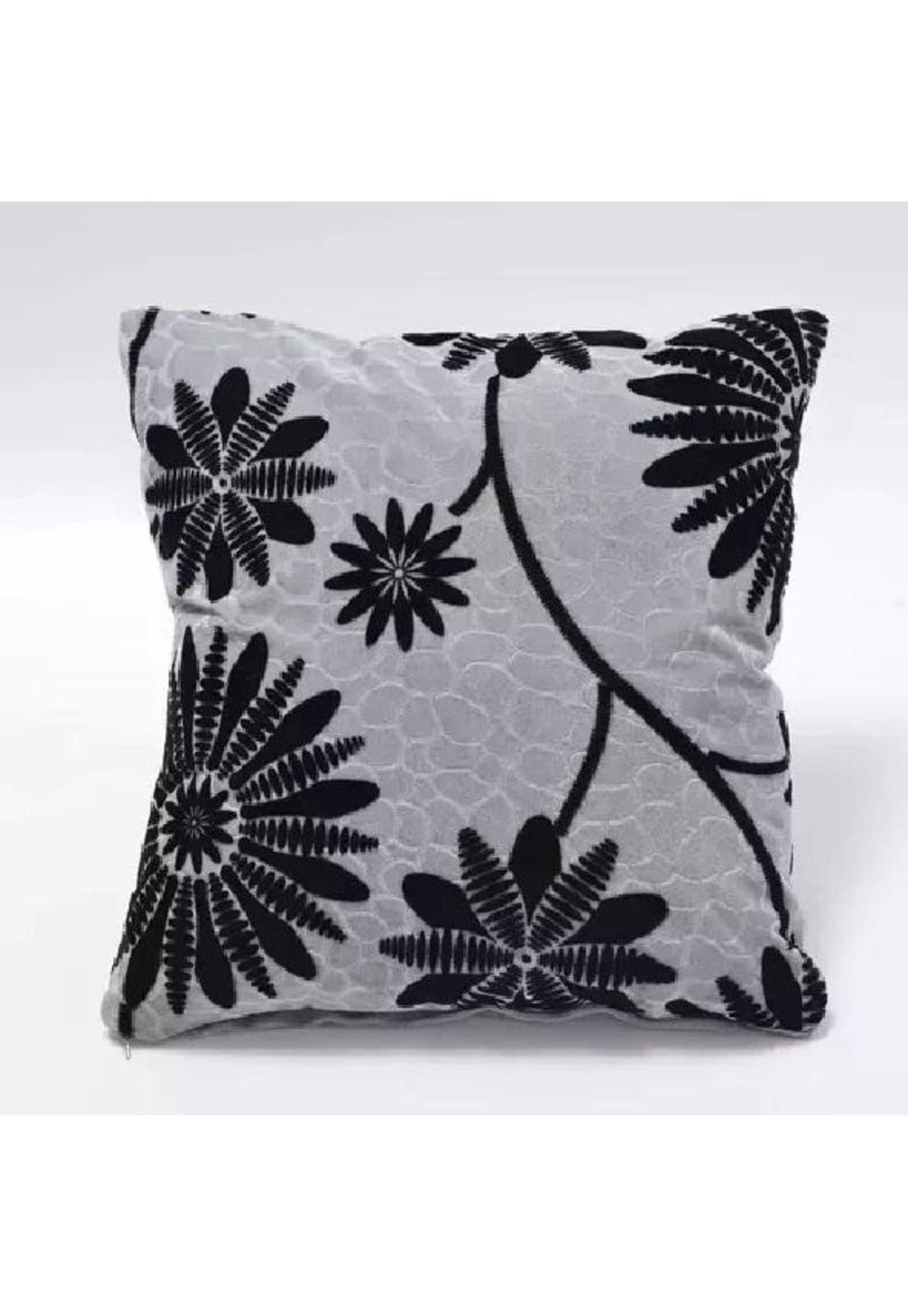 Fundas de Cojín con Diseños y Colores 43x43 cm - Girasol Gris-0