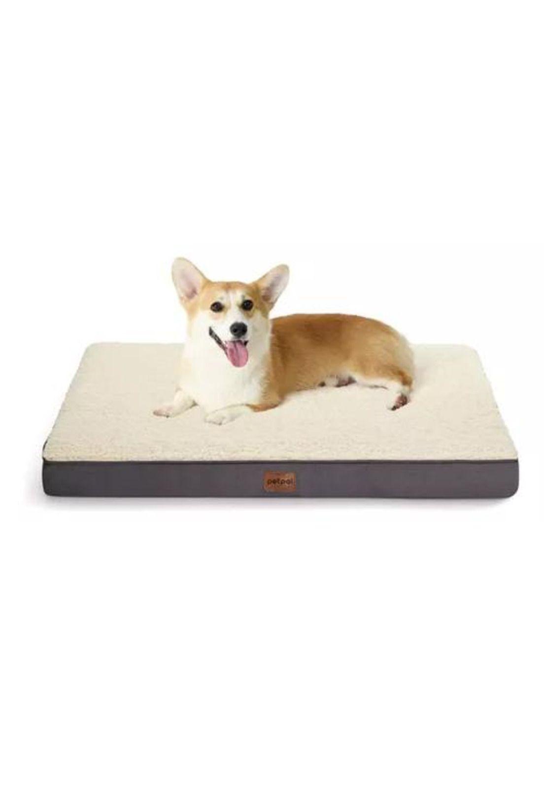 Cama para perro y gato mascota gris-7