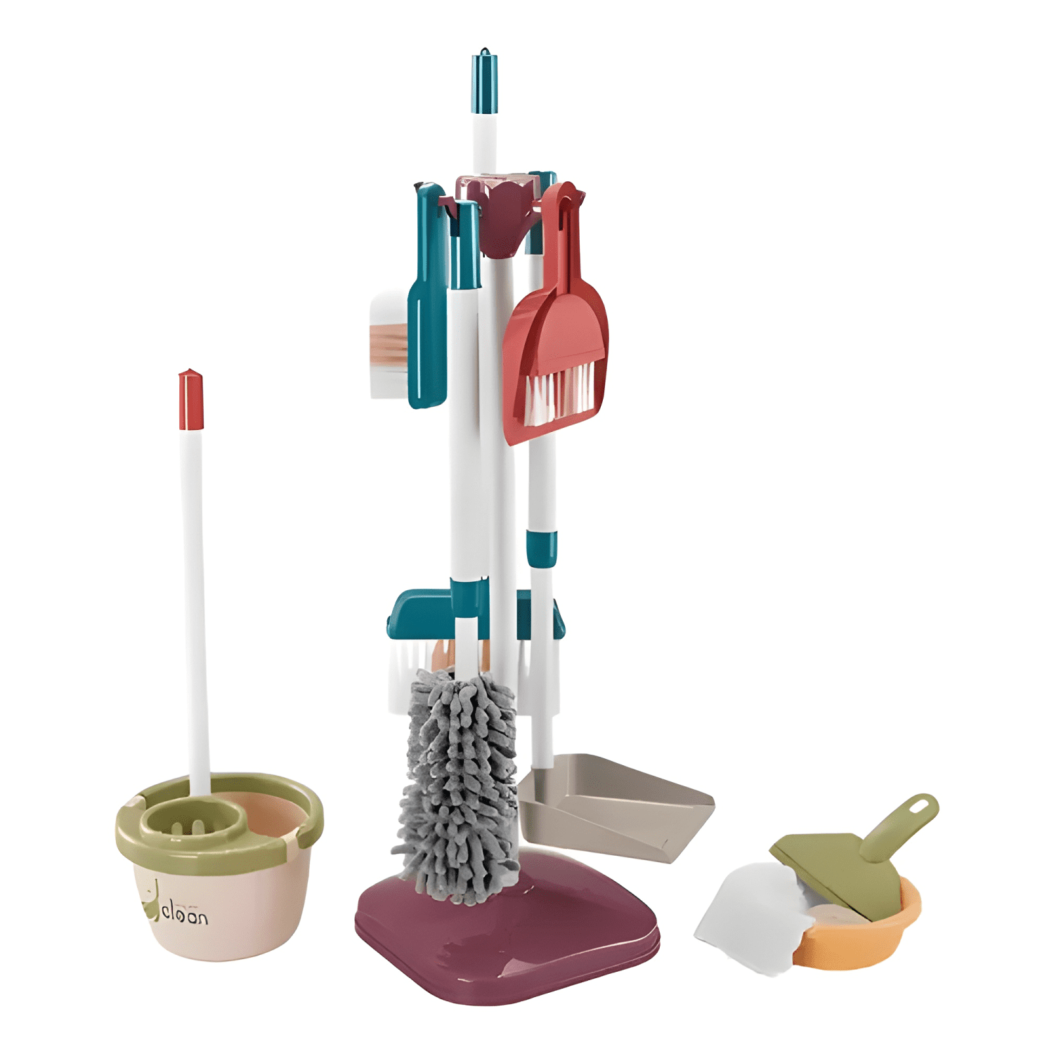 Set simulador limpieza juguete didáctico 18 pcs-0