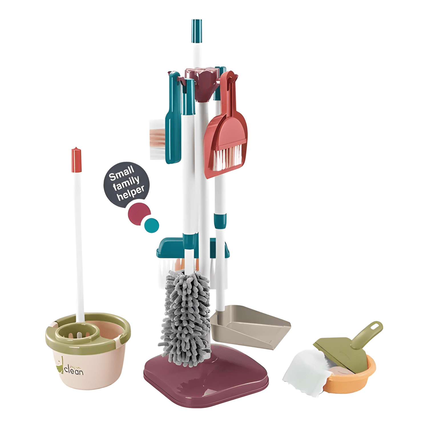 Set simulador limpieza juguete didáctico 18 pcs-1