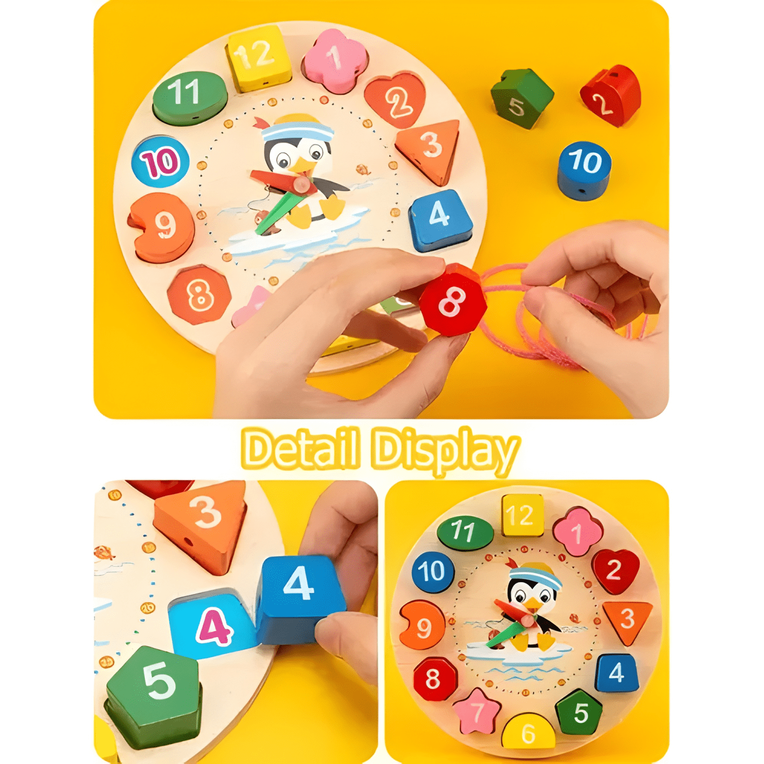5Pcs juego didáctico sensorial bebé estimulación temprana #2-2