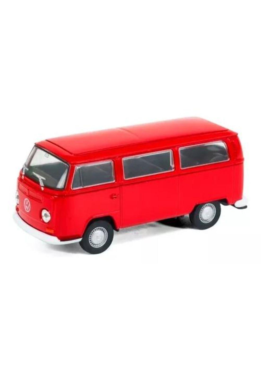 Welly - Volkswagen Bus T2, Escala 1:34, Color Rojo, 42347CW E. Full-0