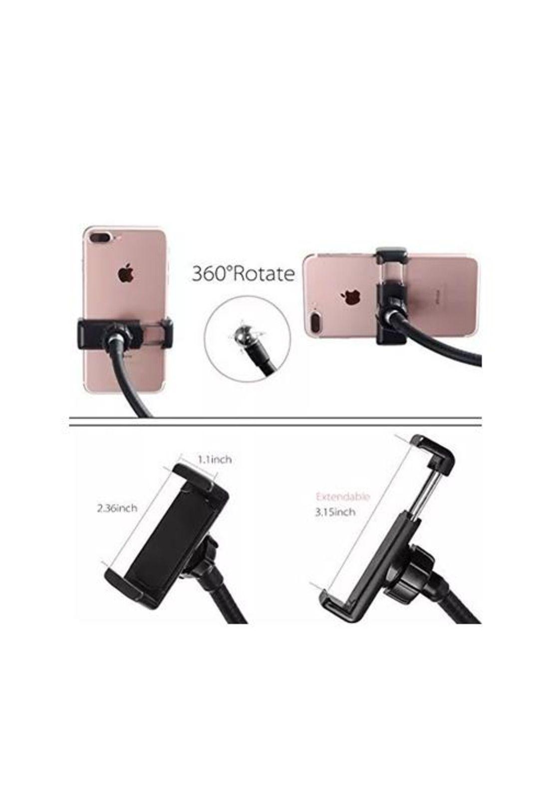Aro luz LED flexible con soporte de celular para mesa-1
