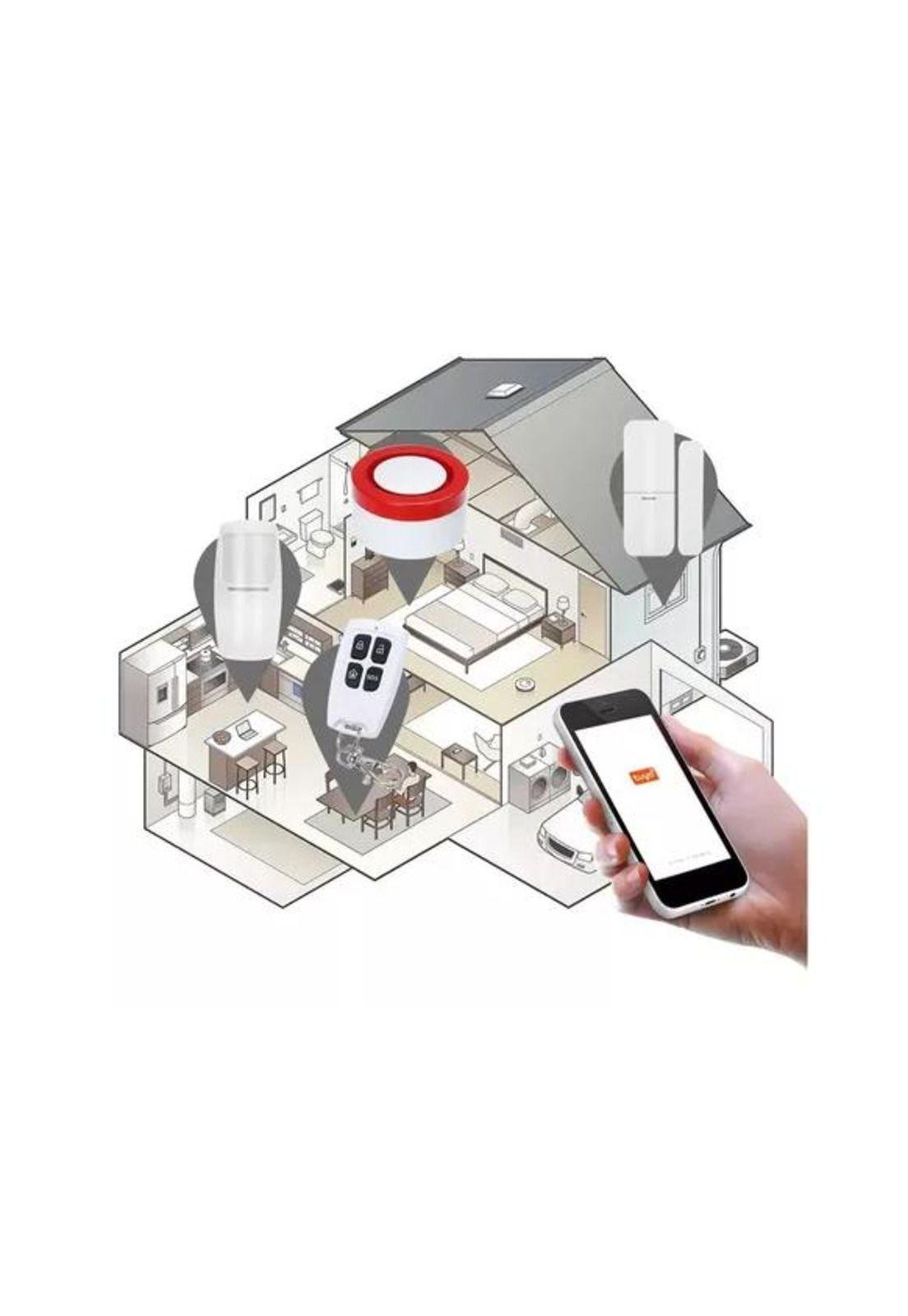 Kit Sistema de Alarma Inteligente Wifi con Sirena-4