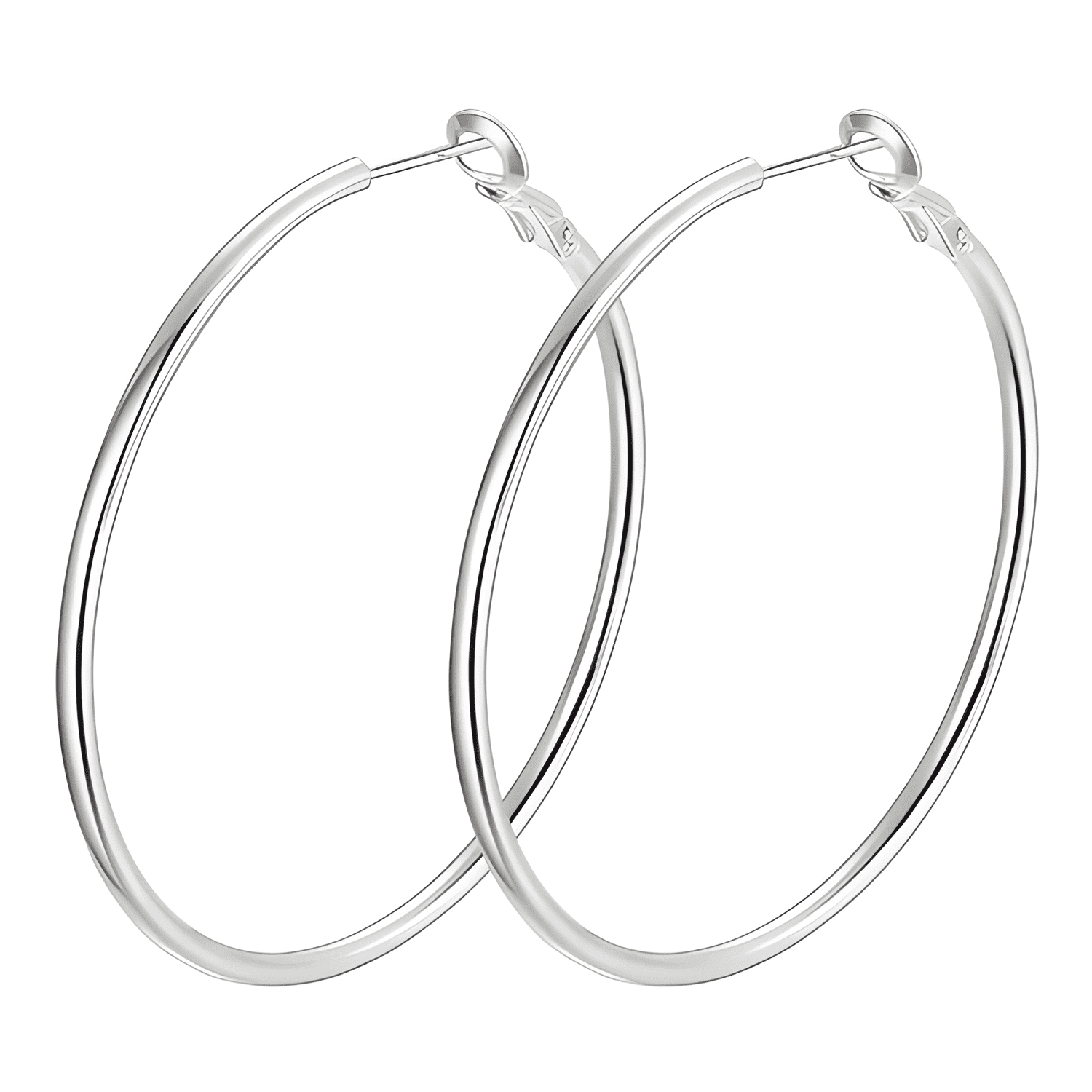 Exquisito Ring De Oreja Redonda-925 Plata-0