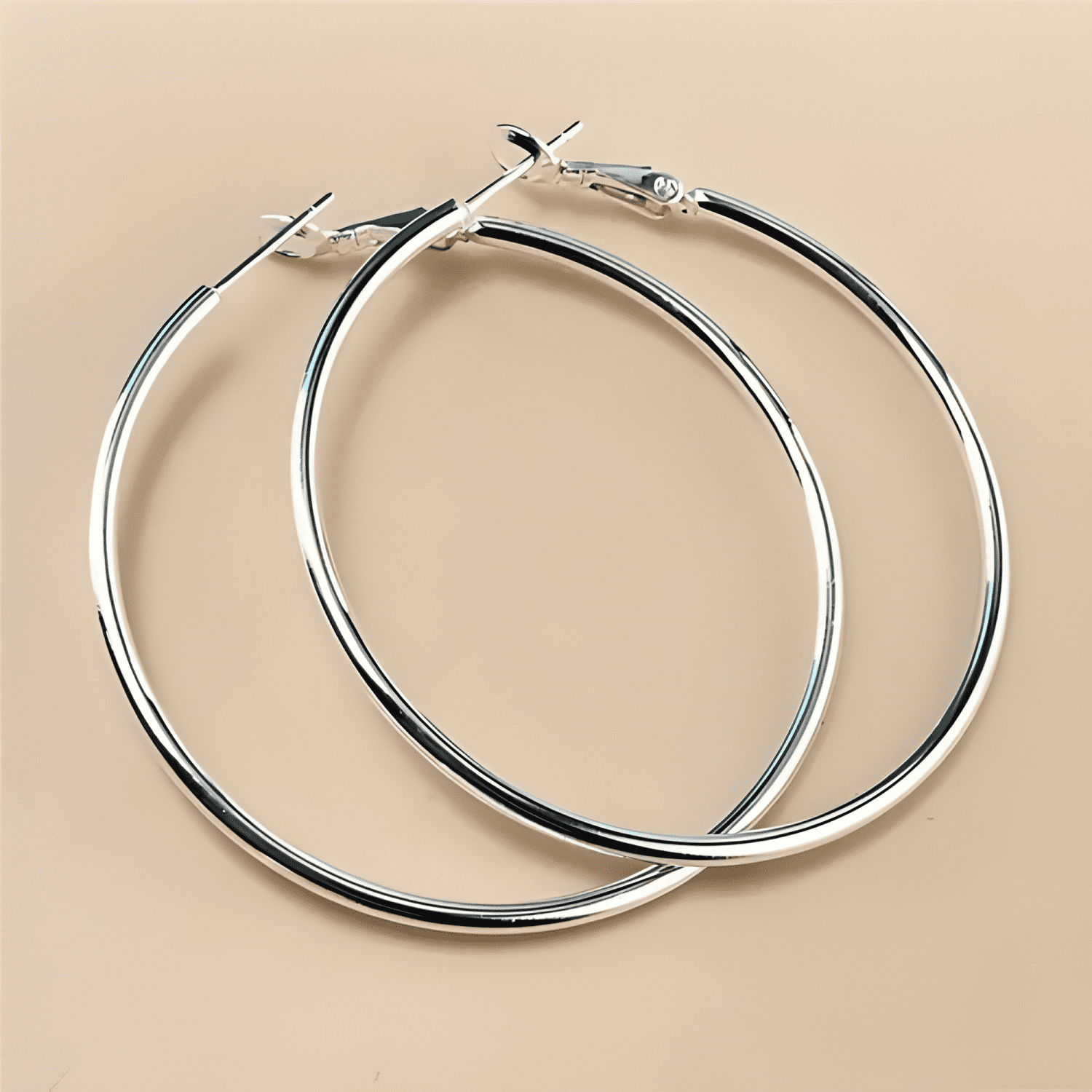 Exquisito Ring De Oreja Redonda-925 Plata-3