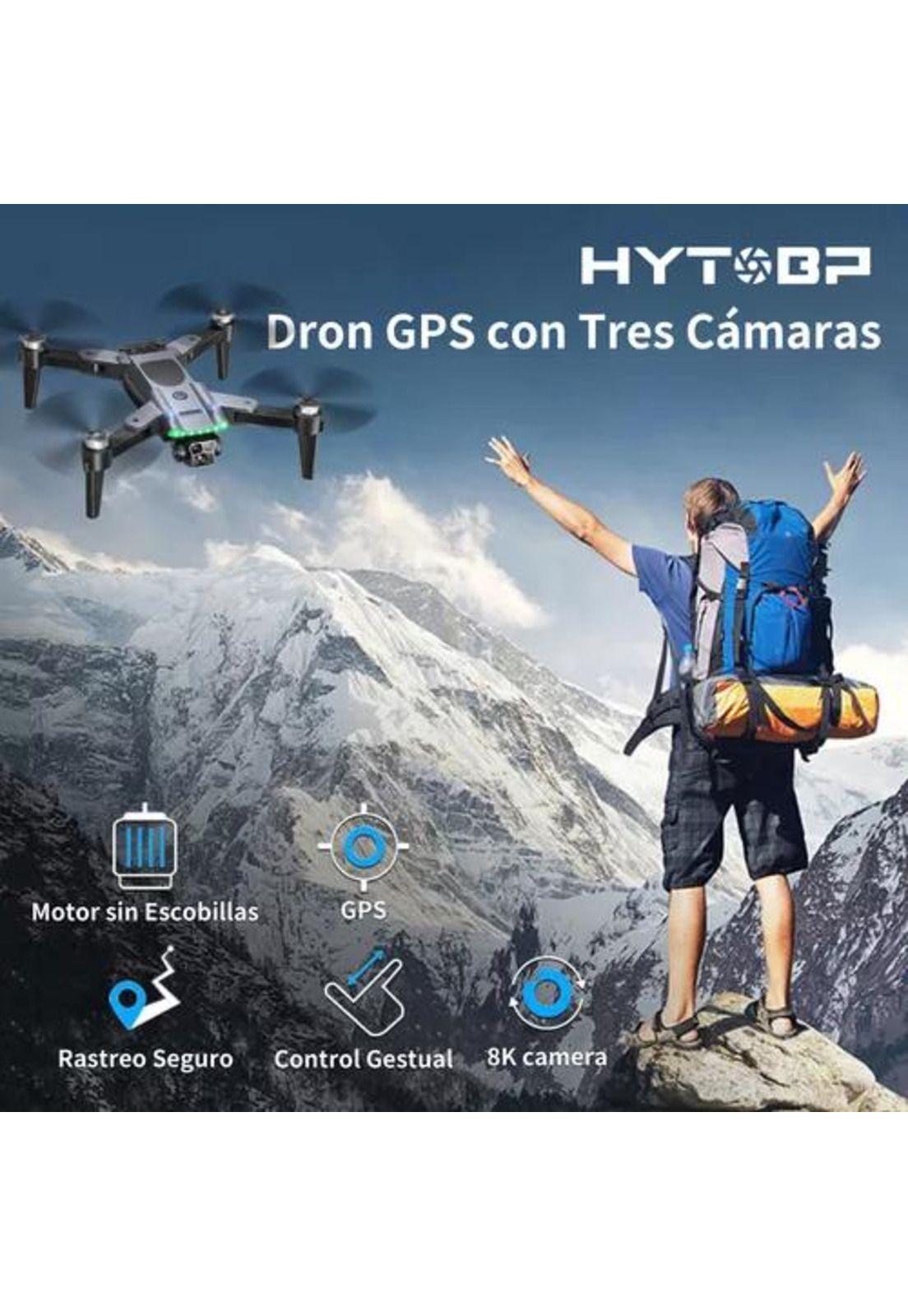 Drone 4k Gps Wifi Plegable Con Cámara Doble 3 Baterías-6