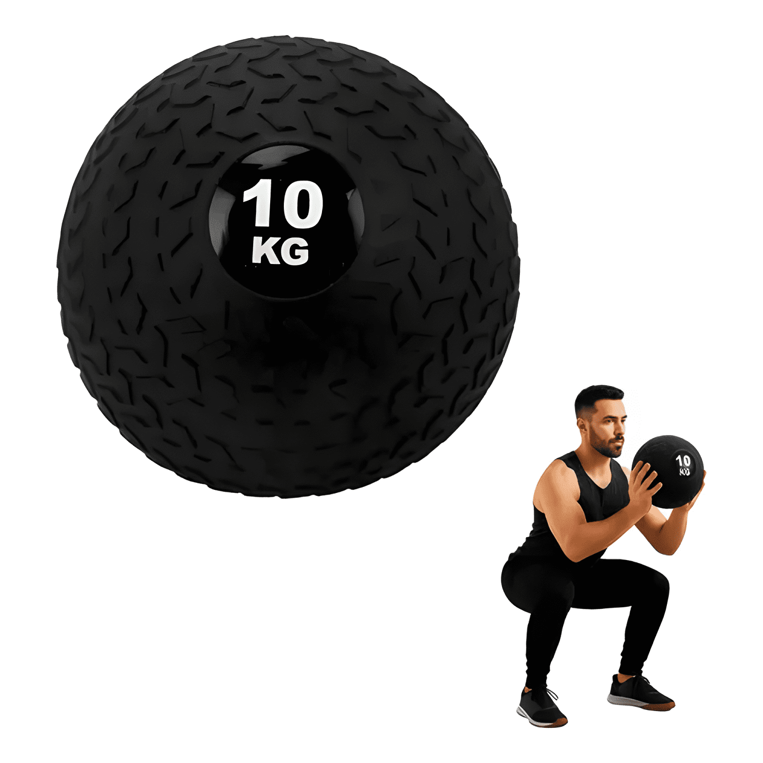 Balón medicinal 10kg para entrenamiento crossfit-2