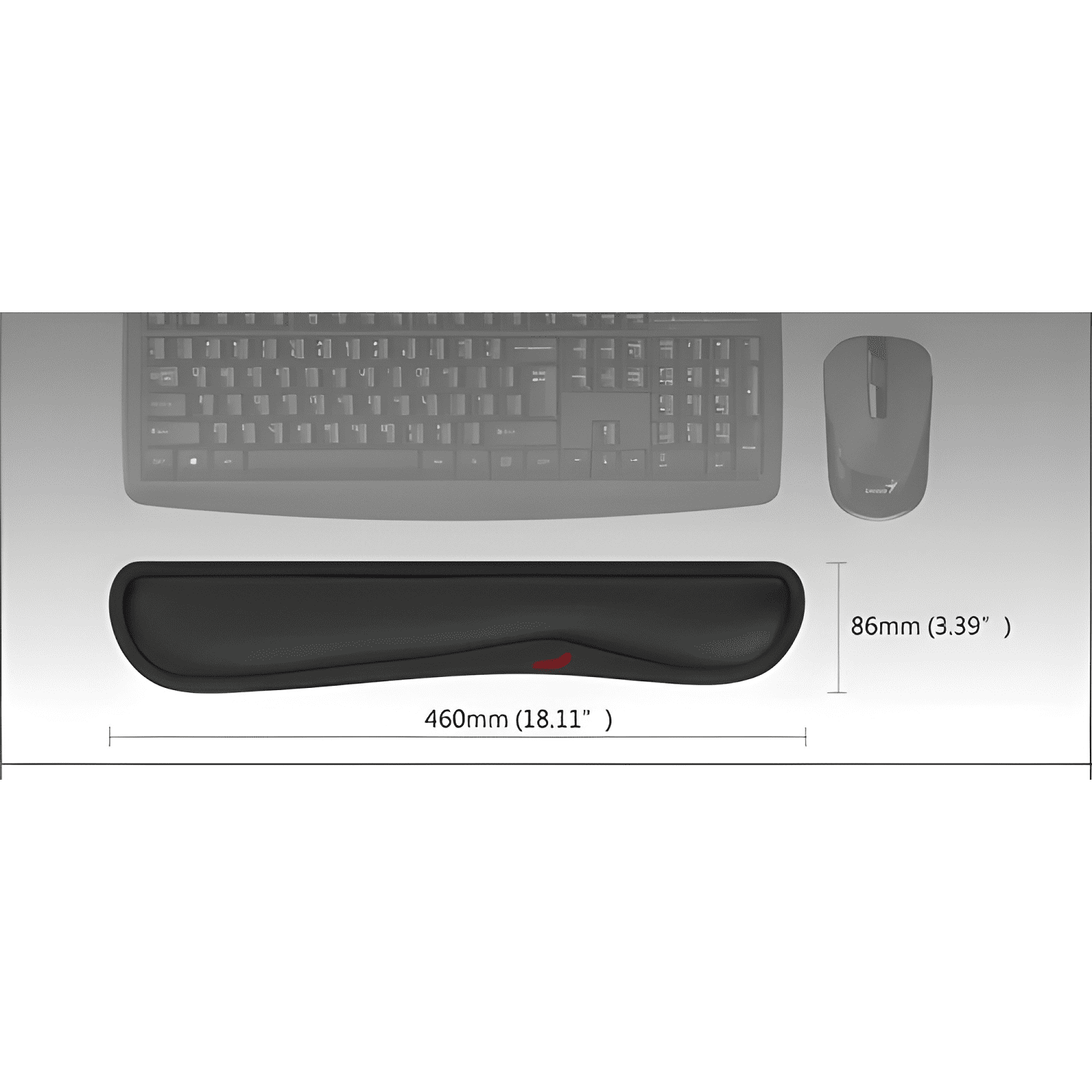 Apoya Muñeca Genius Gel para Teclado Ergonomico-2