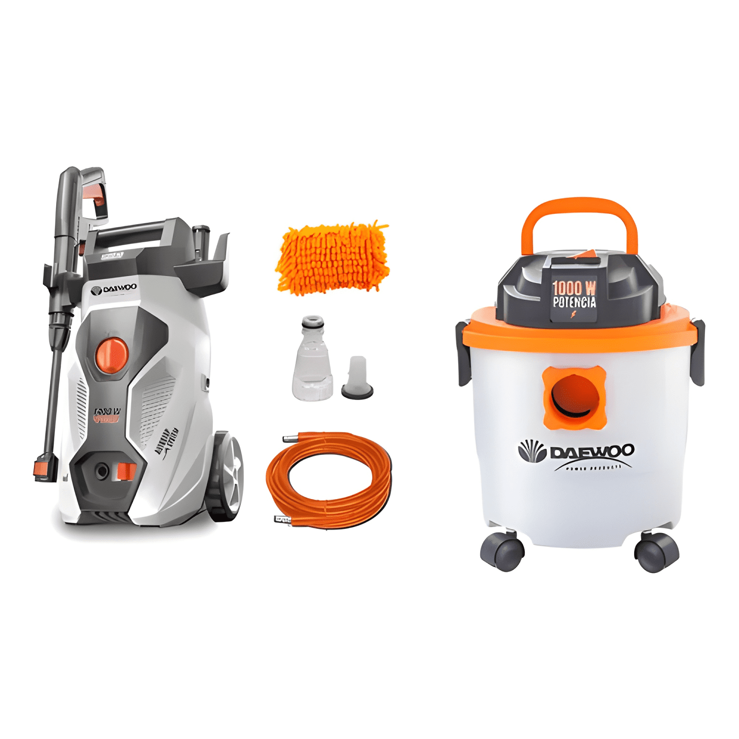 Combo Hidrolavadora 1400w + Aspiradora Tacho 15l Daewoo-0