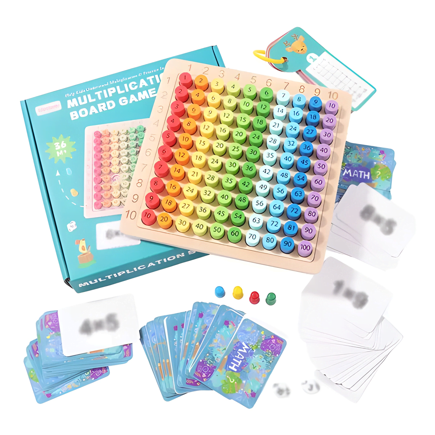 Tablero didactico tabla de multiplicar juego montessori #4-1