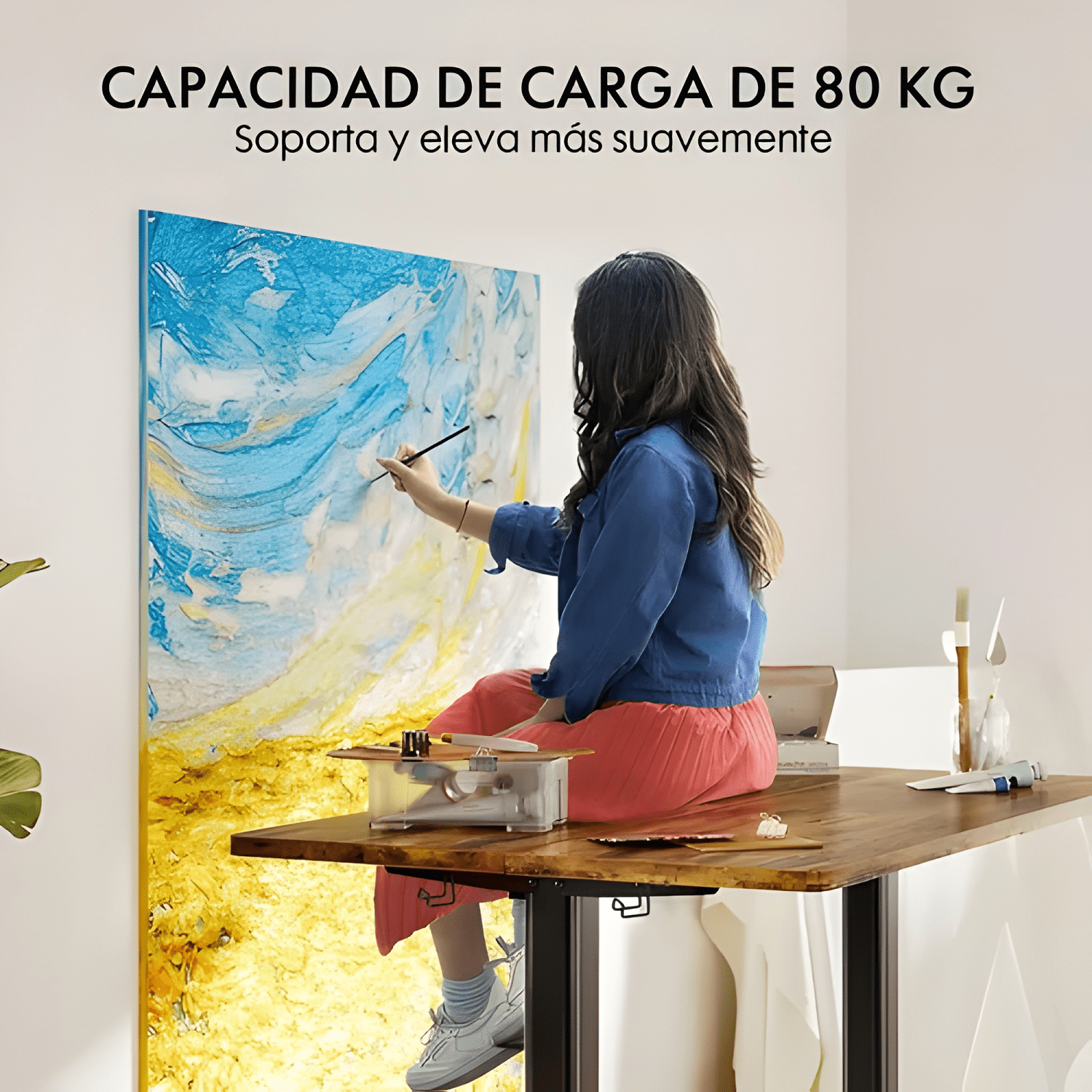 Escritorio ciriaca altura ajustable eléctrico 120cm-4