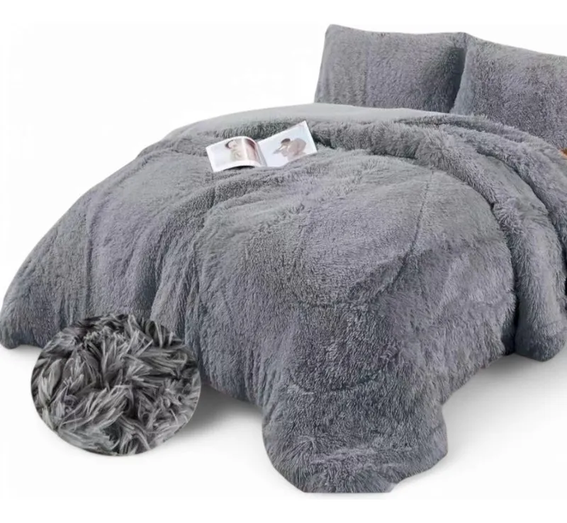 cobertor peludo chiporro 1.5 plaza + funda almohada-0
