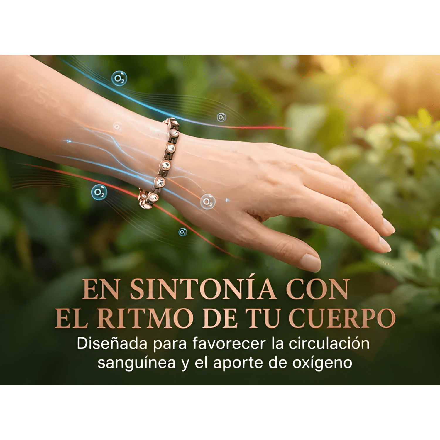 Pulsera cobre magnética - imanes terapia - brazalete-1