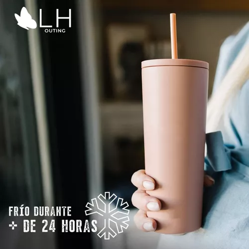 Vaso térmico mug LH 700 lt, acero inoxidable, frío y calor, color blanco-6
