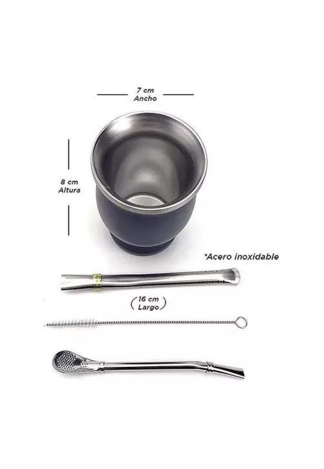 Kit Matero - Bombilla Mate, Set Matero de Acero Inoxidable-2