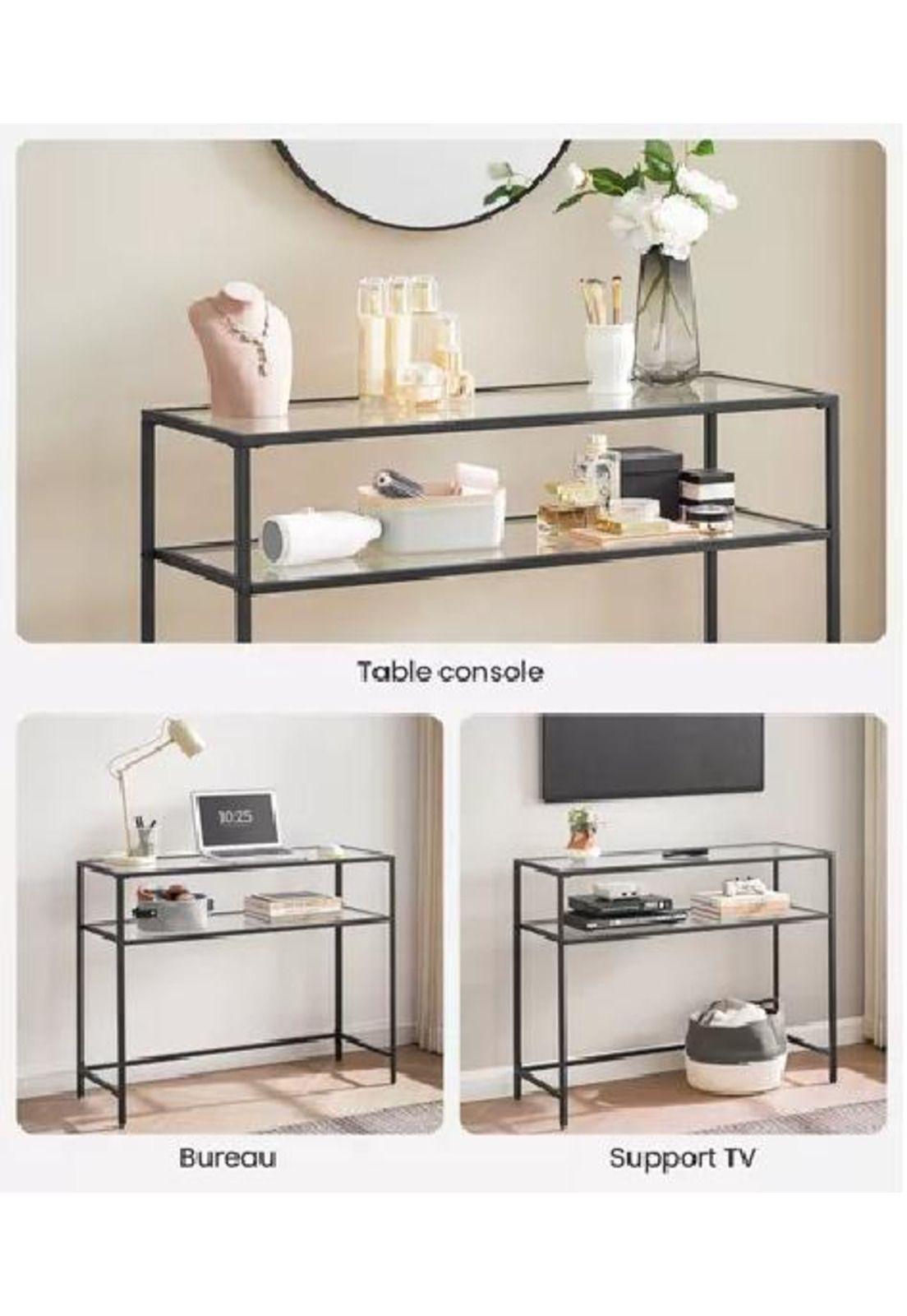 Mesa de arrimo vidrio Black Premium-2