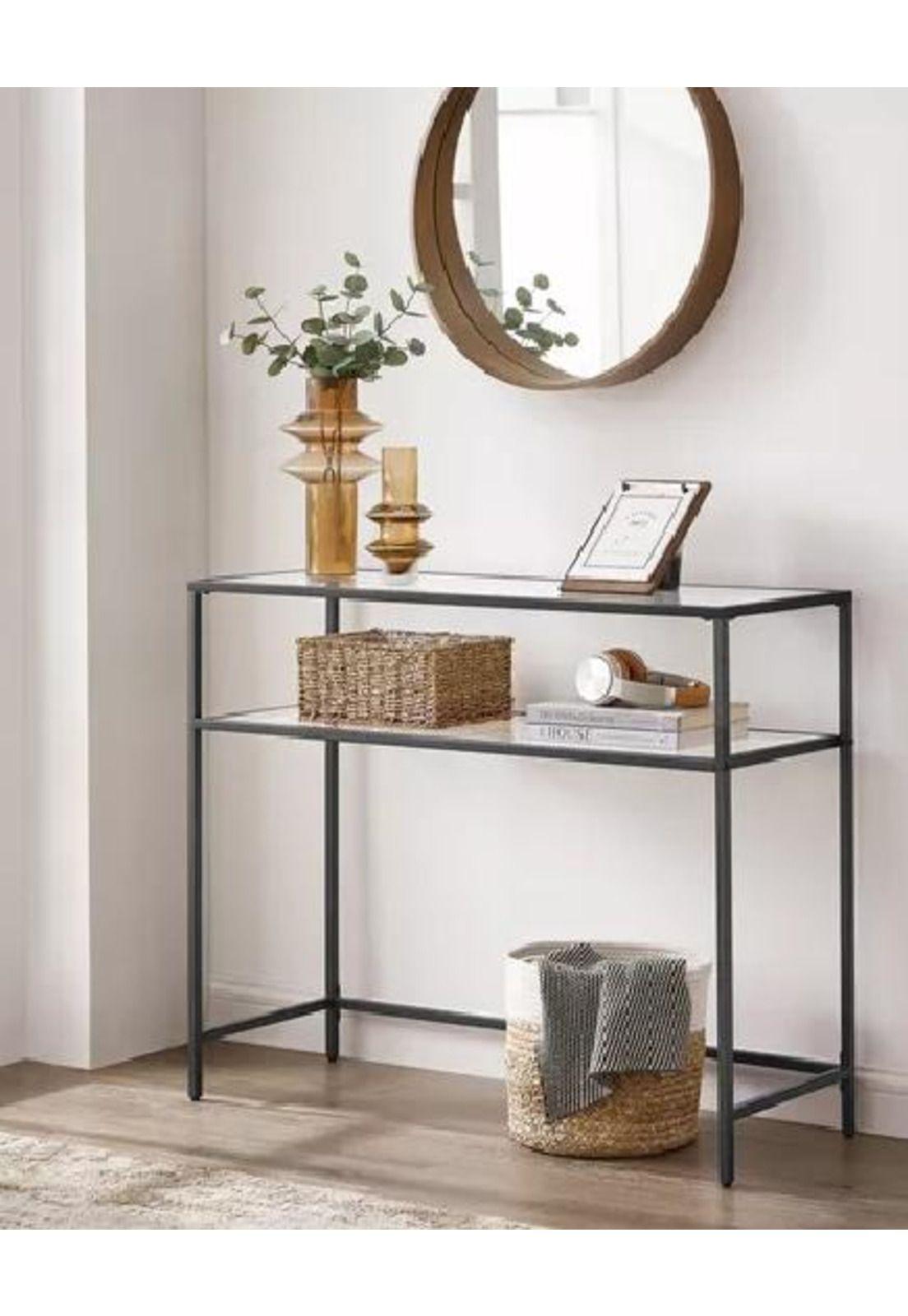 Mesa de arrimo vidrio Black Premium-4