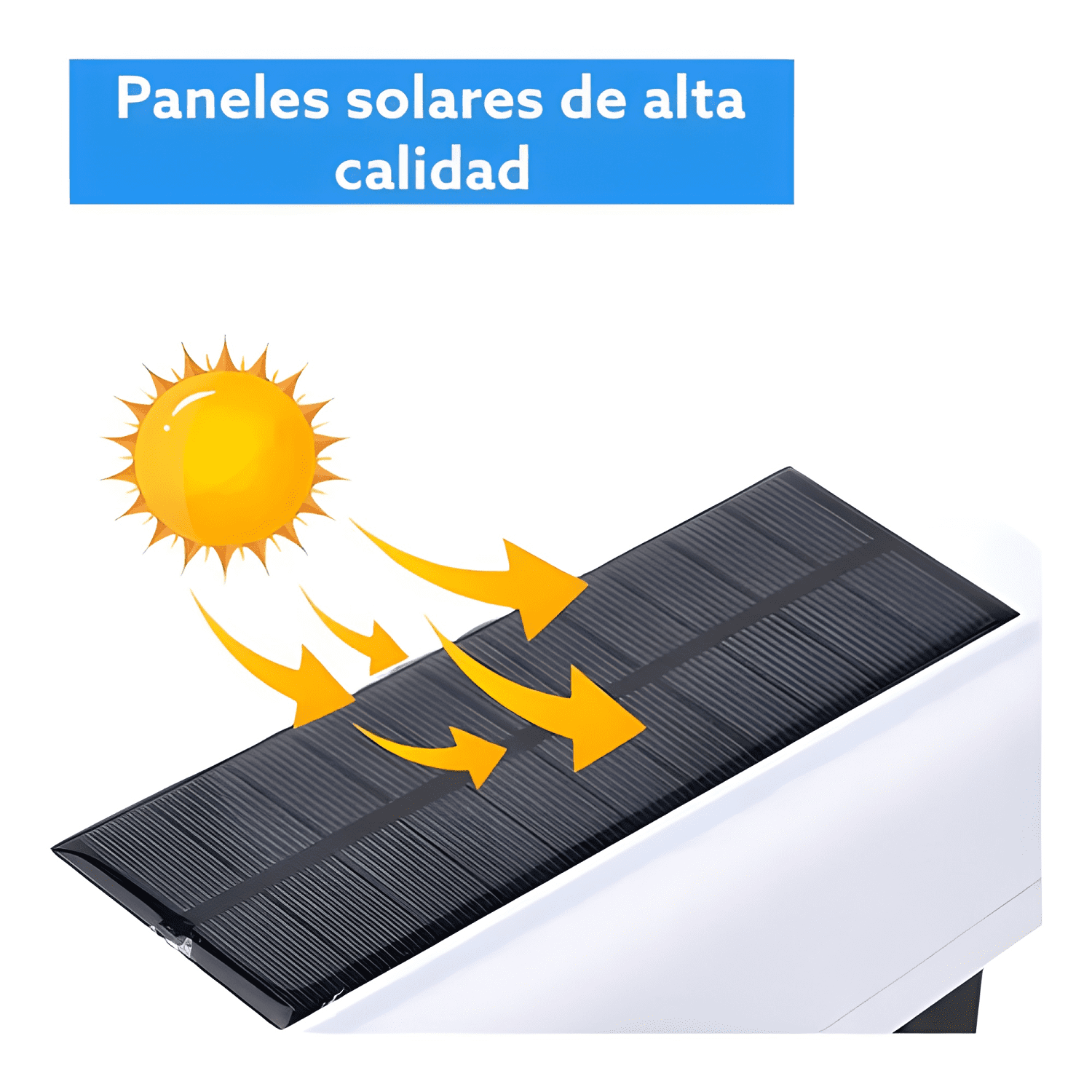 Camara Seguridad Solar Falsa Sensor Movimientos Foco Blanco-2
