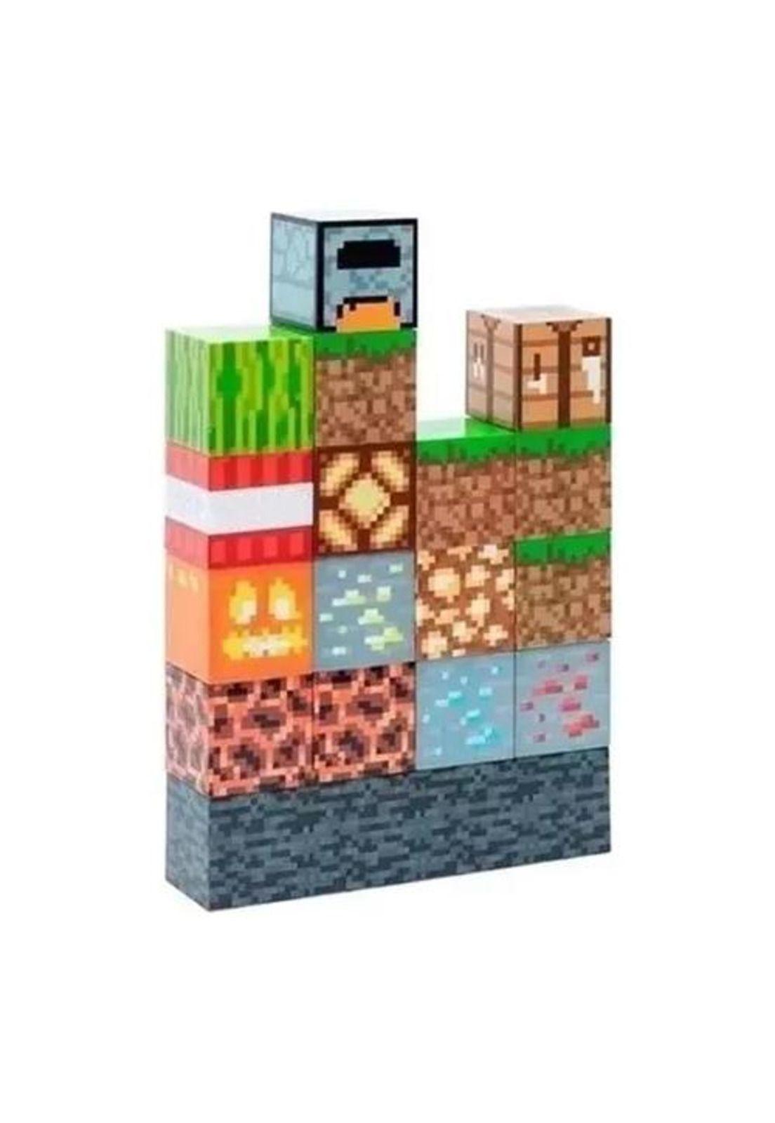 Lámpara de construcción de bloques para niños multicolor-0
