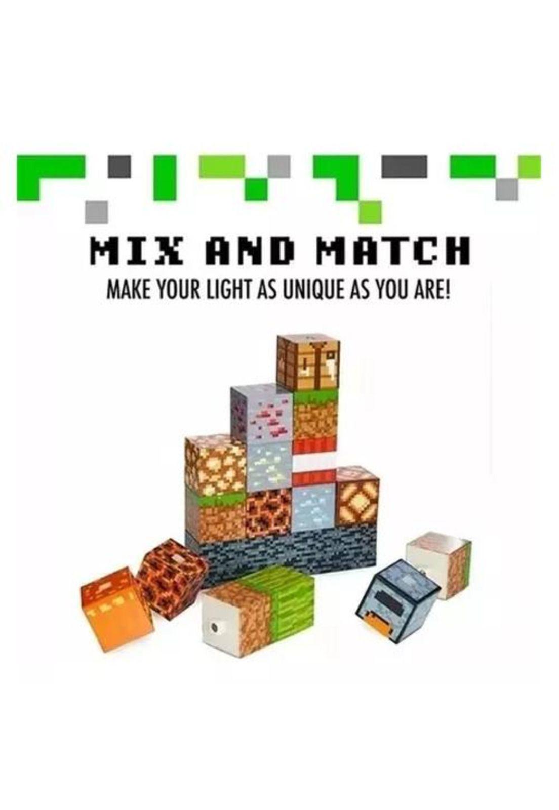 Lámpara de construcción de bloques para niños multicolor-1