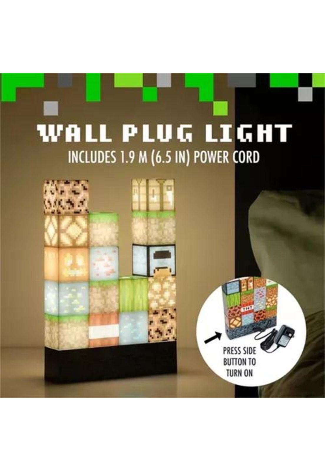 Lámpara de construcción de bloques para niños multicolor-3