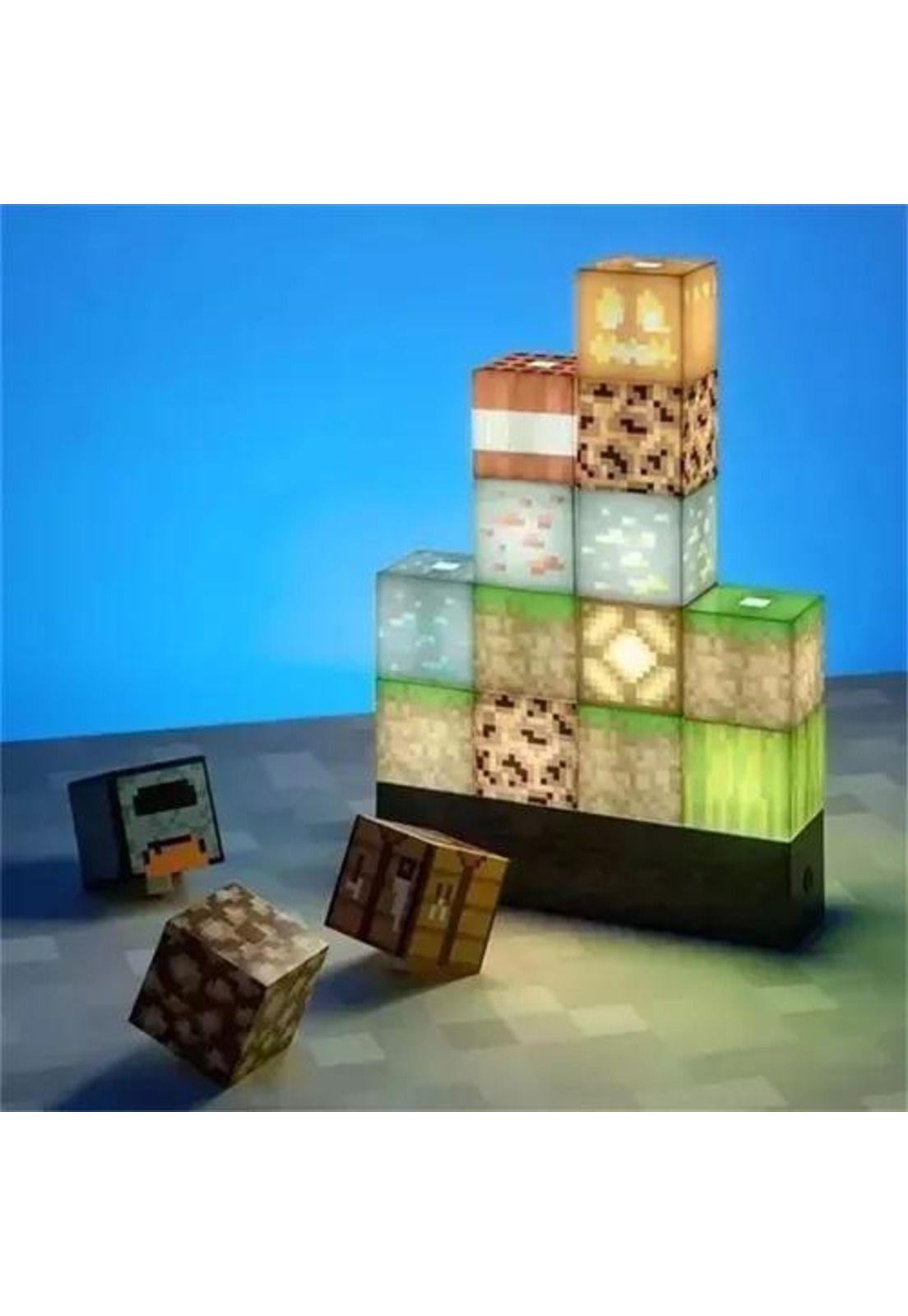 Lámpara de construcción de bloques para niños multicolor-7