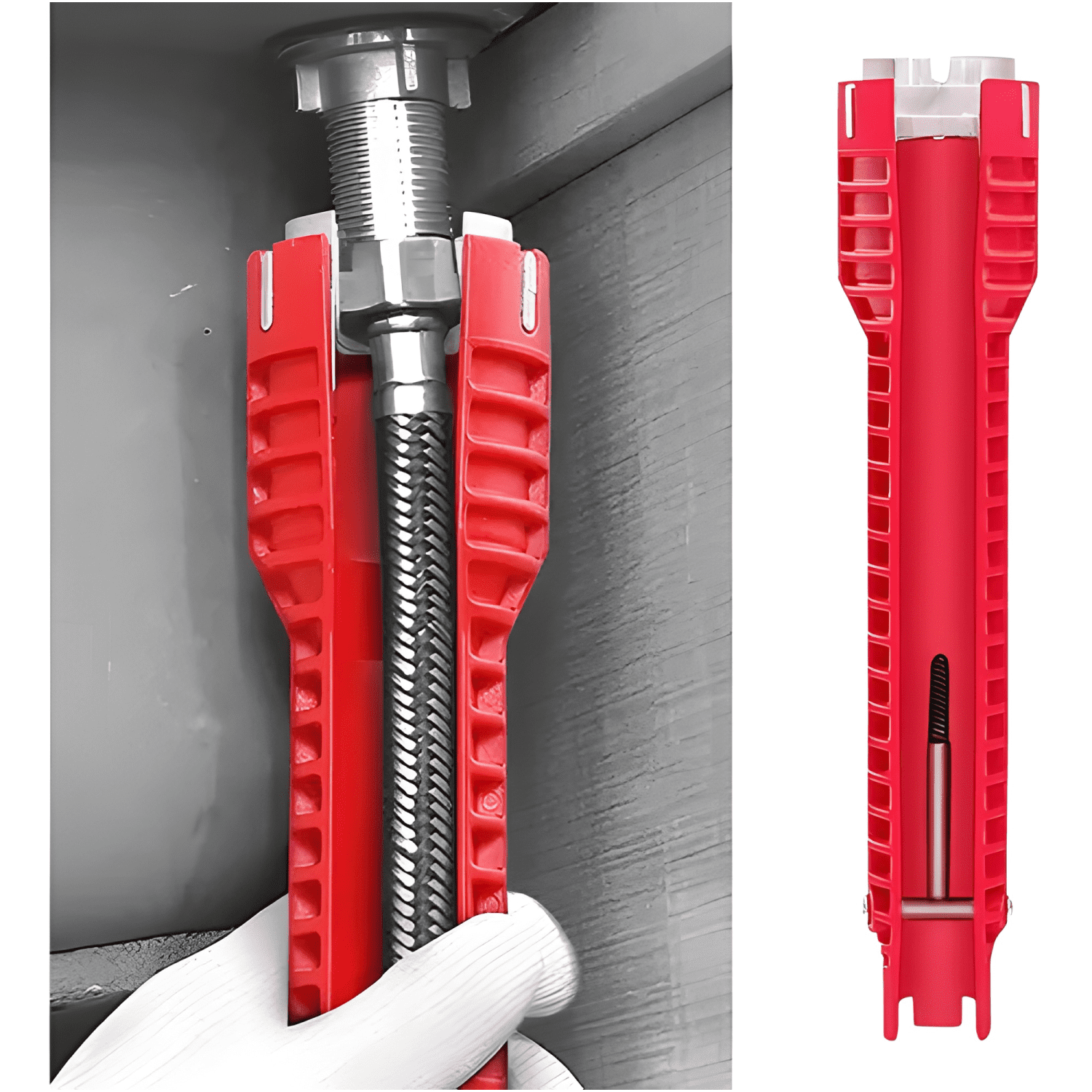 Llave inglesa gasfíter dado hexagonal francesa #1-2