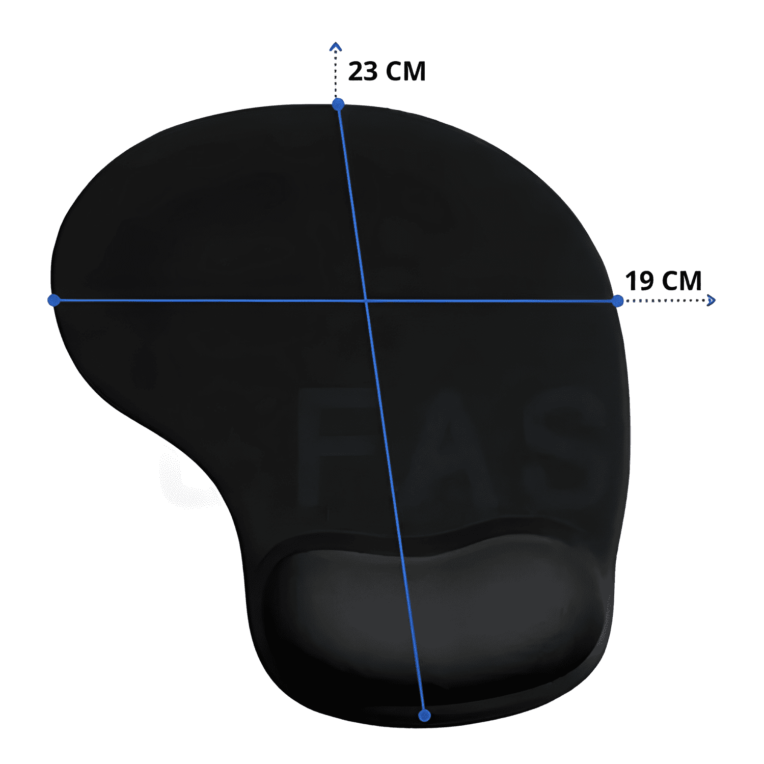 Mouse Pads Ergonomico Apoyamuñeca de Gel Base Antideslizante-1
