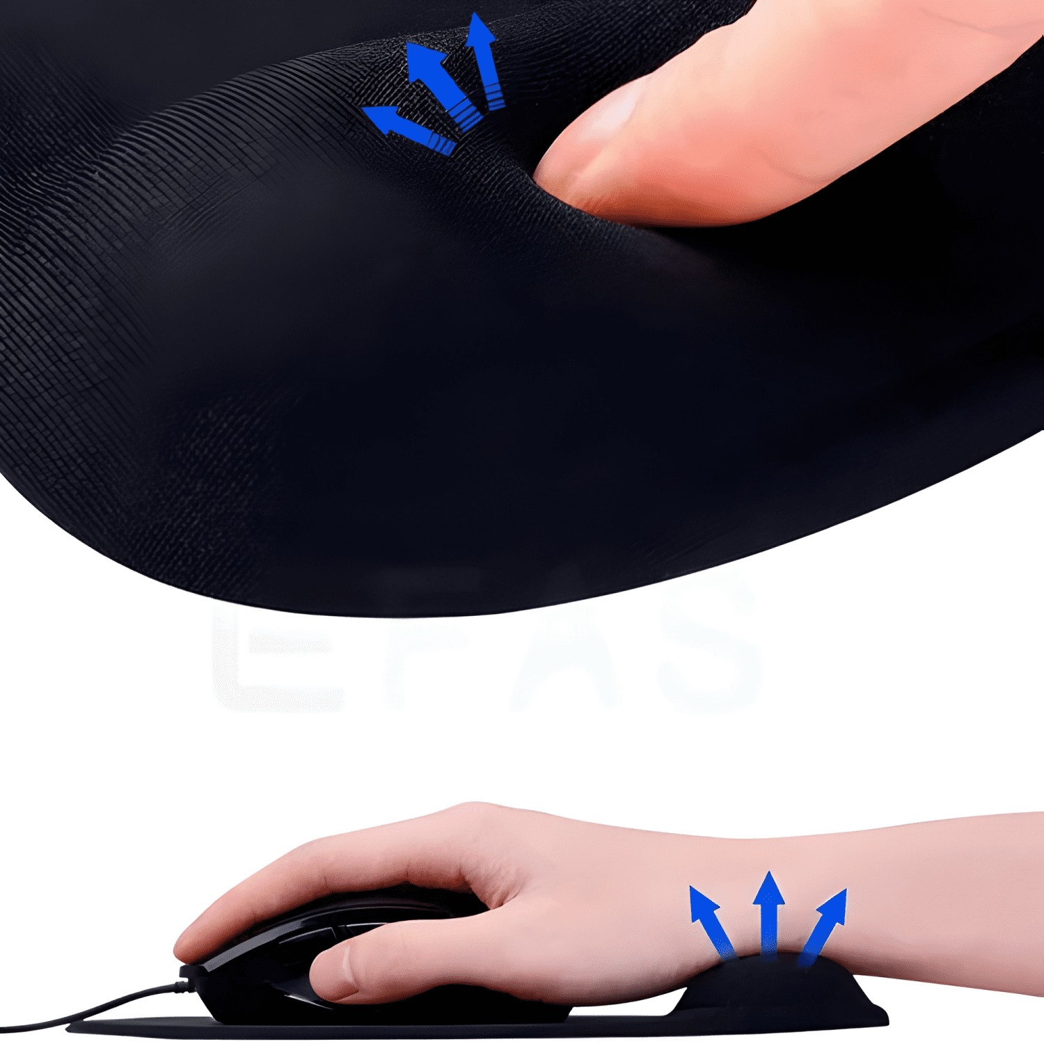 Mouse Pads Ergonomico Apoyamuñeca de Gel Base Antideslizante-2