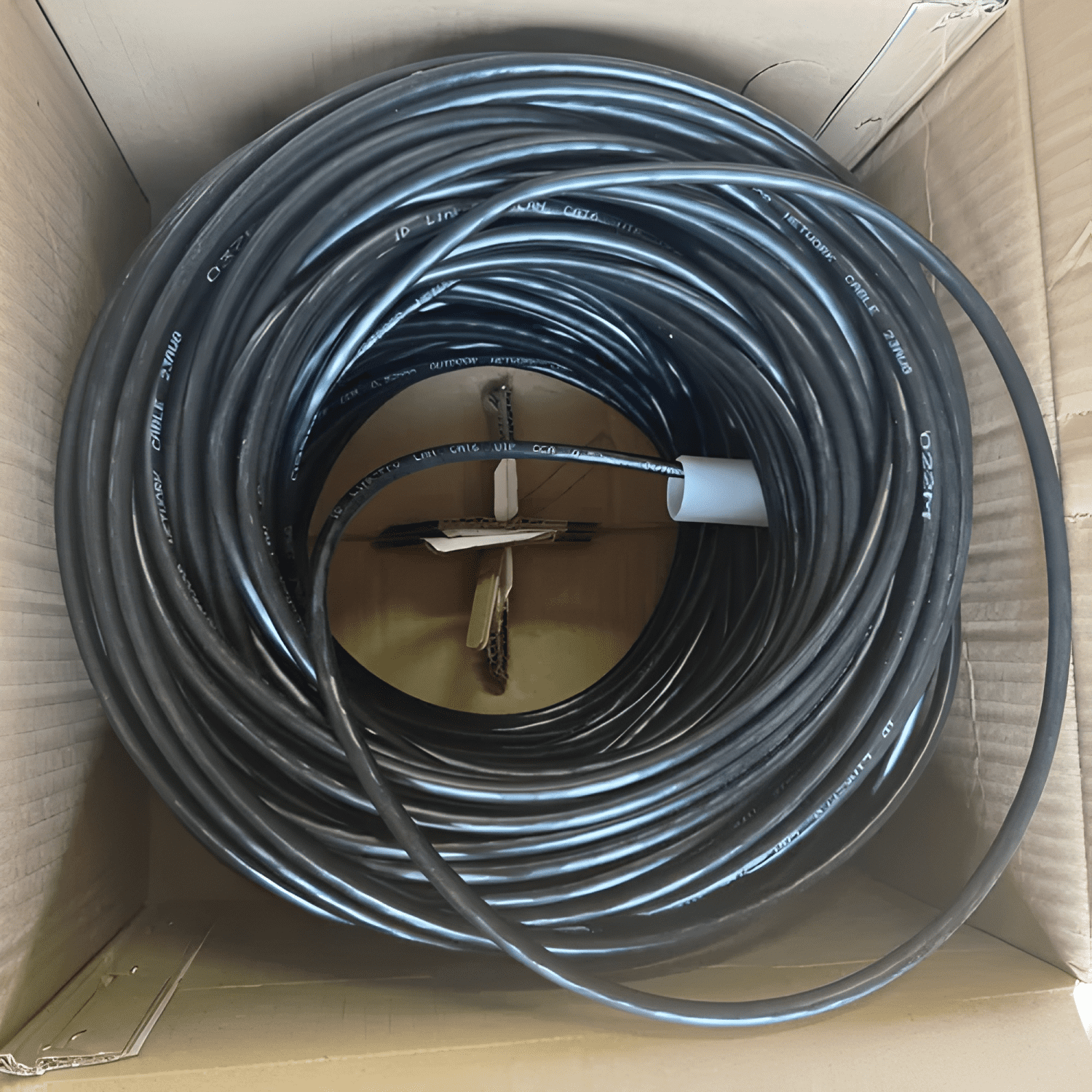 Cable De Red Exterior Cat6 100m Utp Doble Chaqueta 23awg #1-2
