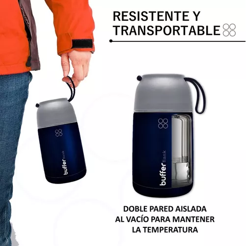 Termo de comida y líquido Buffer, multipropósito, 630 ml + cuchara-1