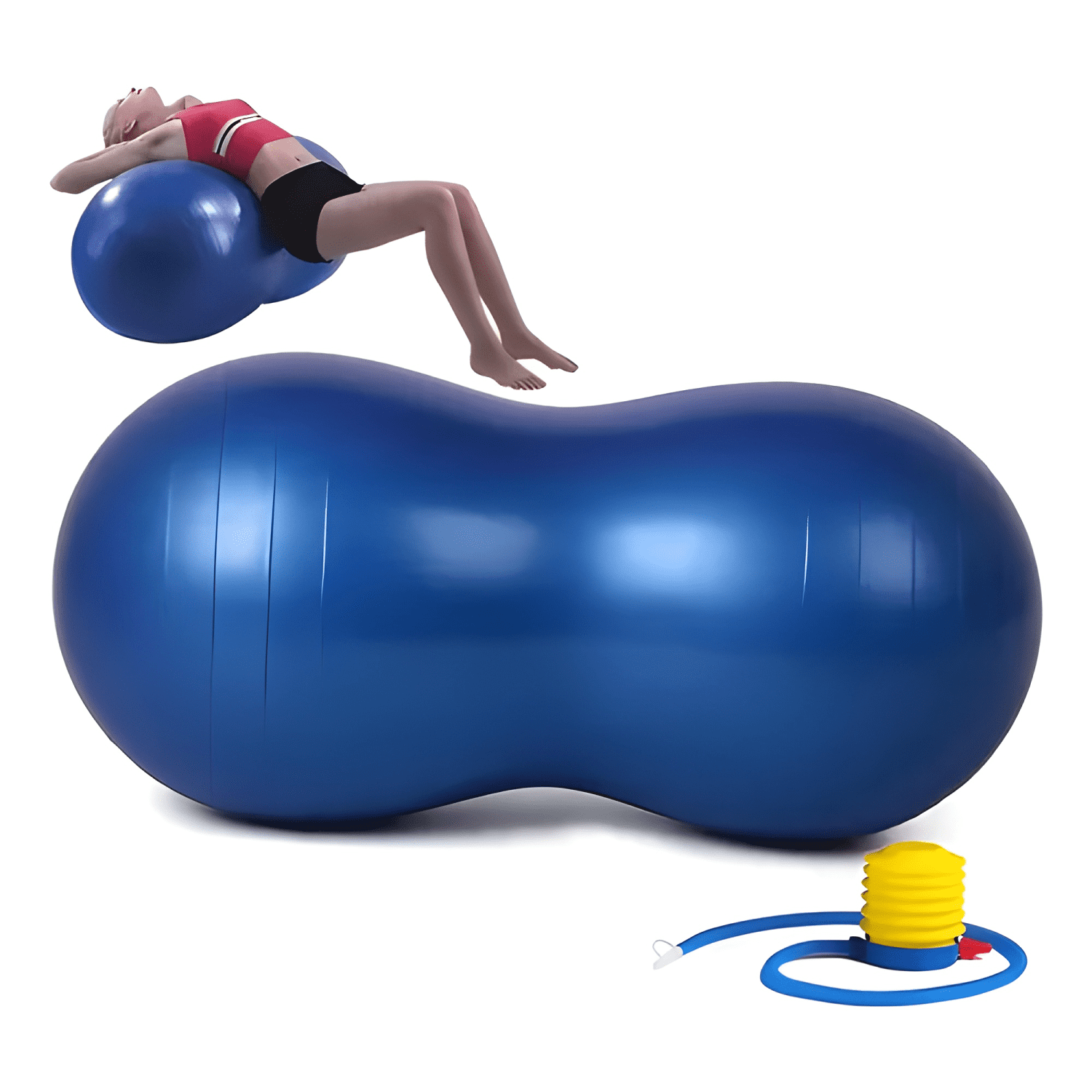Balón ovalado pilates yoga tipo maní 90x45cm -rehabilitación-2