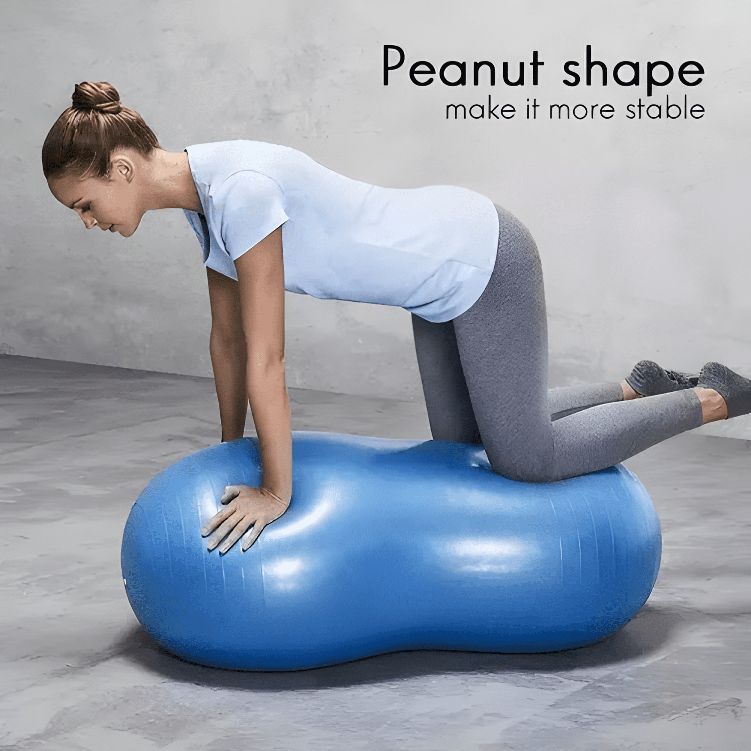 Balón ovalado pilates yoga tipo maní 90x45cm -rehabilitación-4