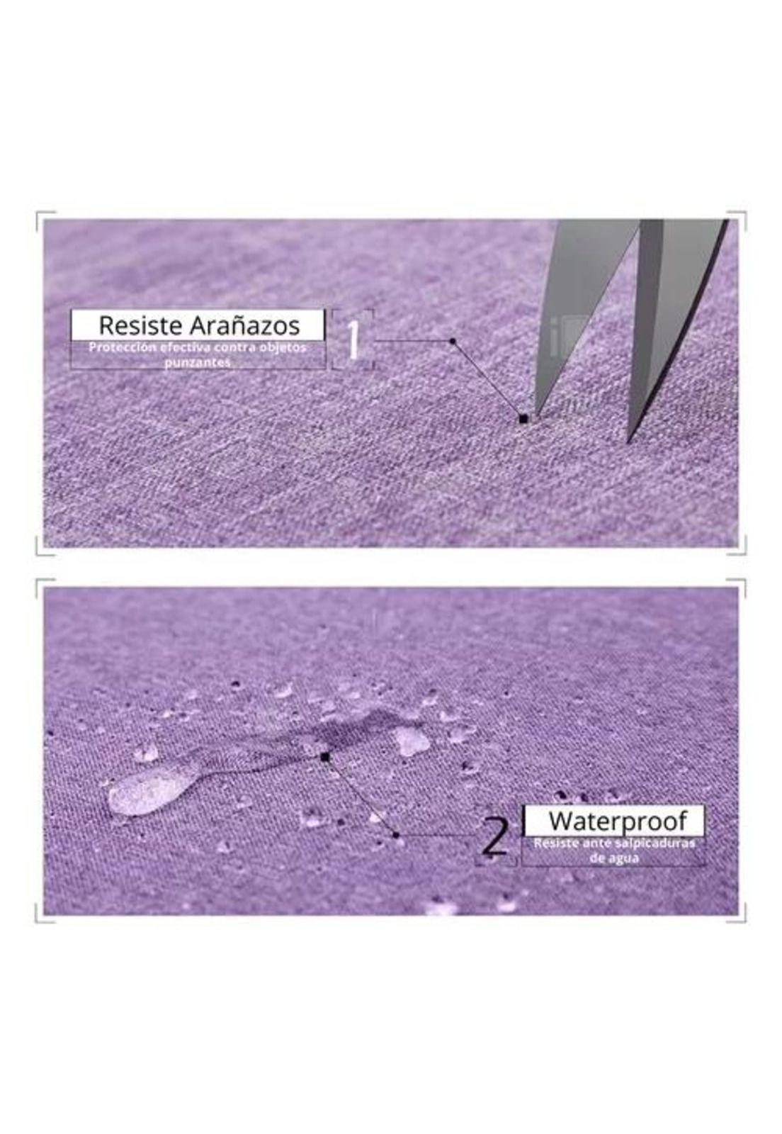 Bolso para tablet de 11 pulgadas, microfibra impermeable color morado-4