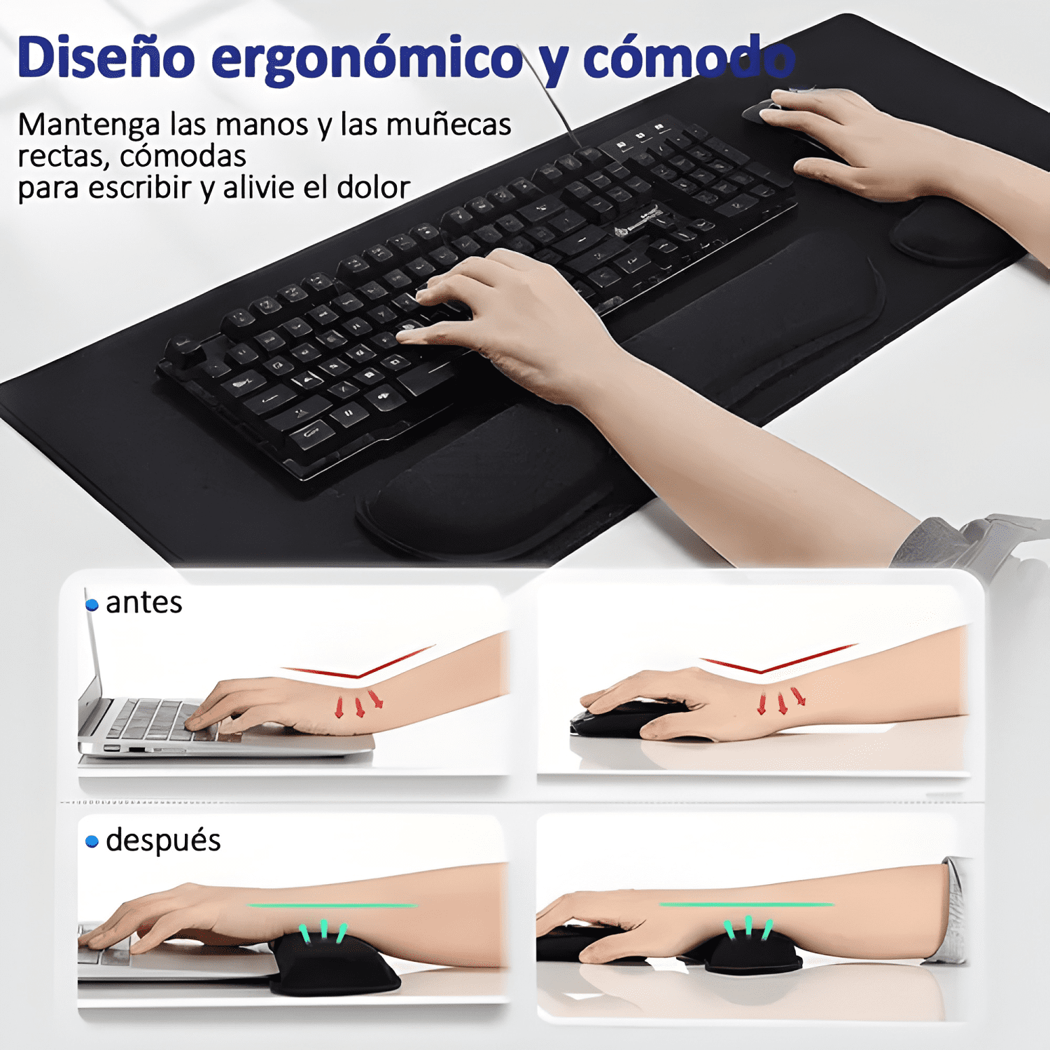 Kit 3 Mouse Pad Cubierta Tapete Escritorio Extra Grande Plus-3