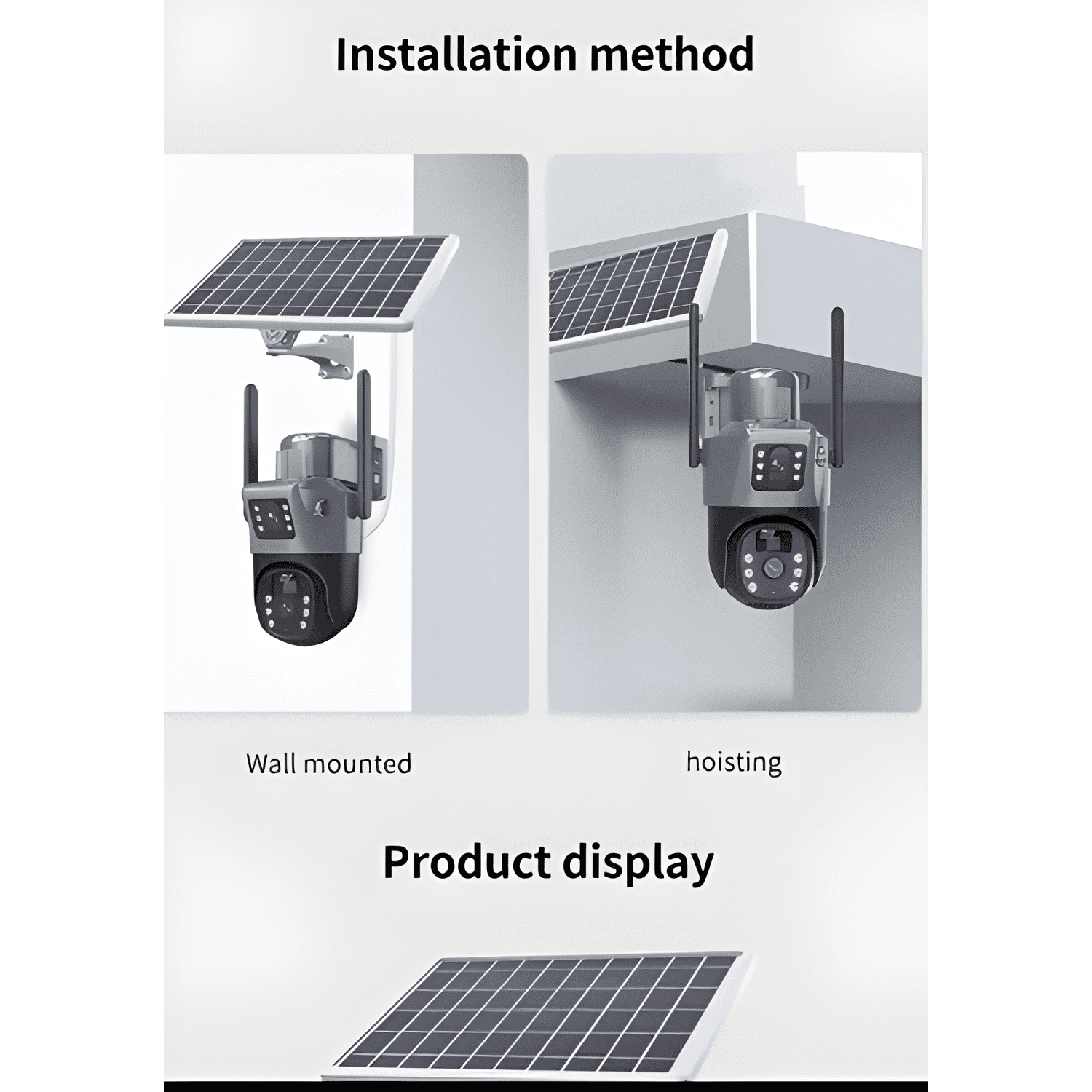 Cámara Ip Solar Qp T22 Wifi Hd 1080p Exterior Seguridad-2