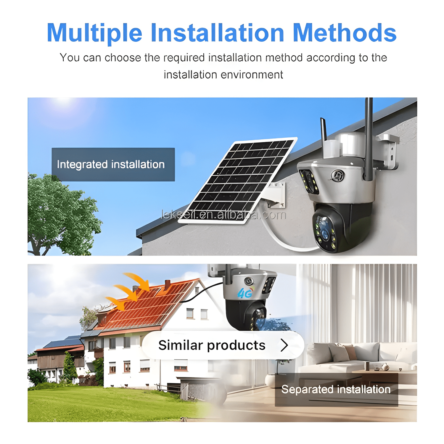 Cámara Ip Solar Qp T22 Wifi Hd 1080p Exterior Seguridad-4