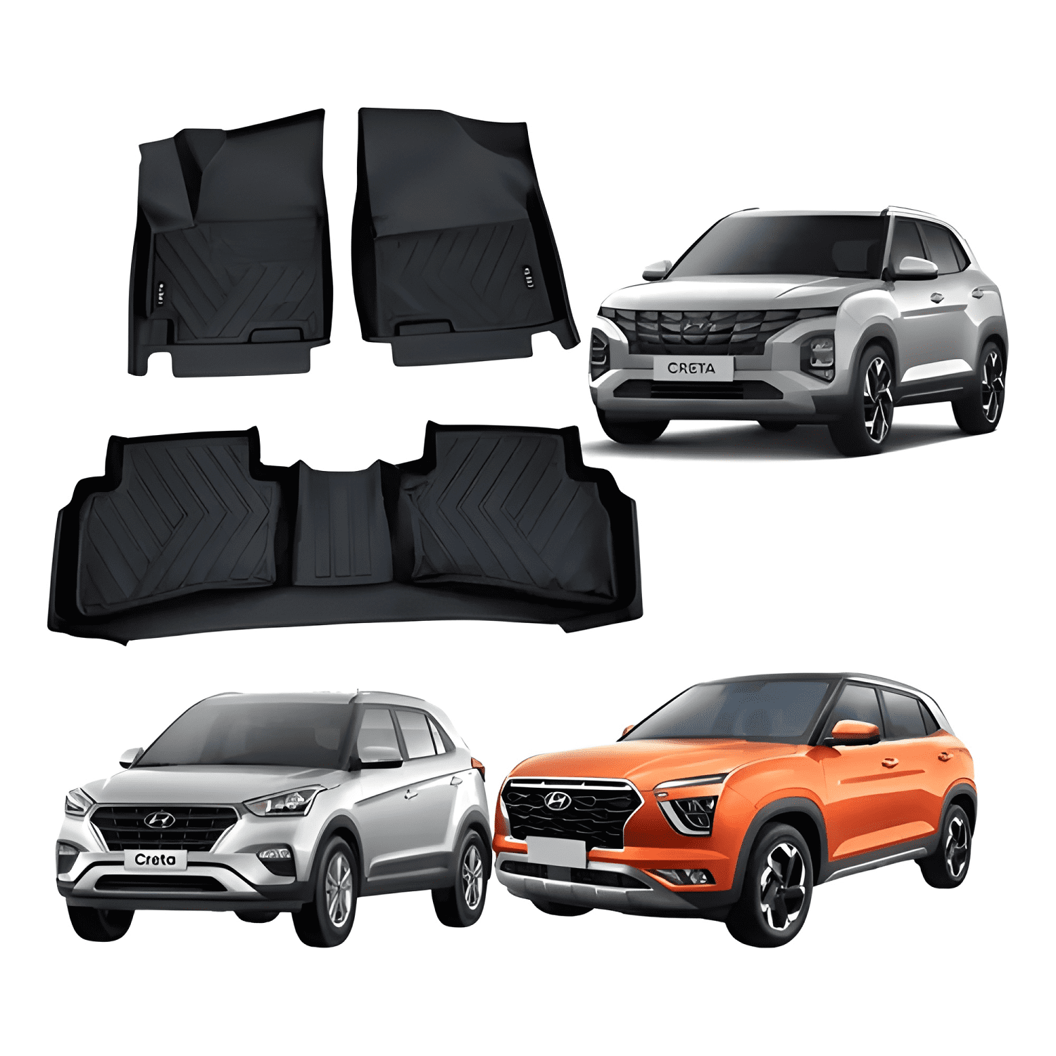 Kit Pisos rígidos Calce Perfecto Hyundai Creta 2018 - 2 #781-0