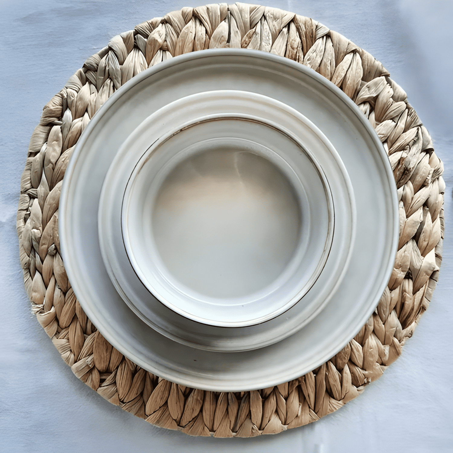 Set vajilla 18 piezas cerámica línea rustica Beige-0