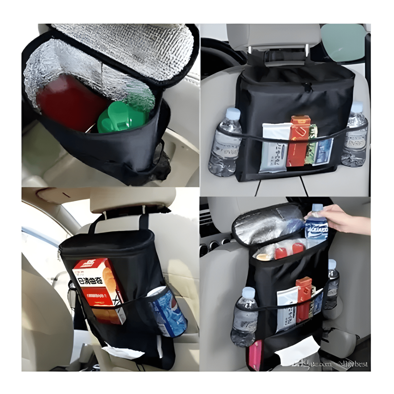 Organizador Par Auto Bolsillo térmico Respaldo Asiento-1