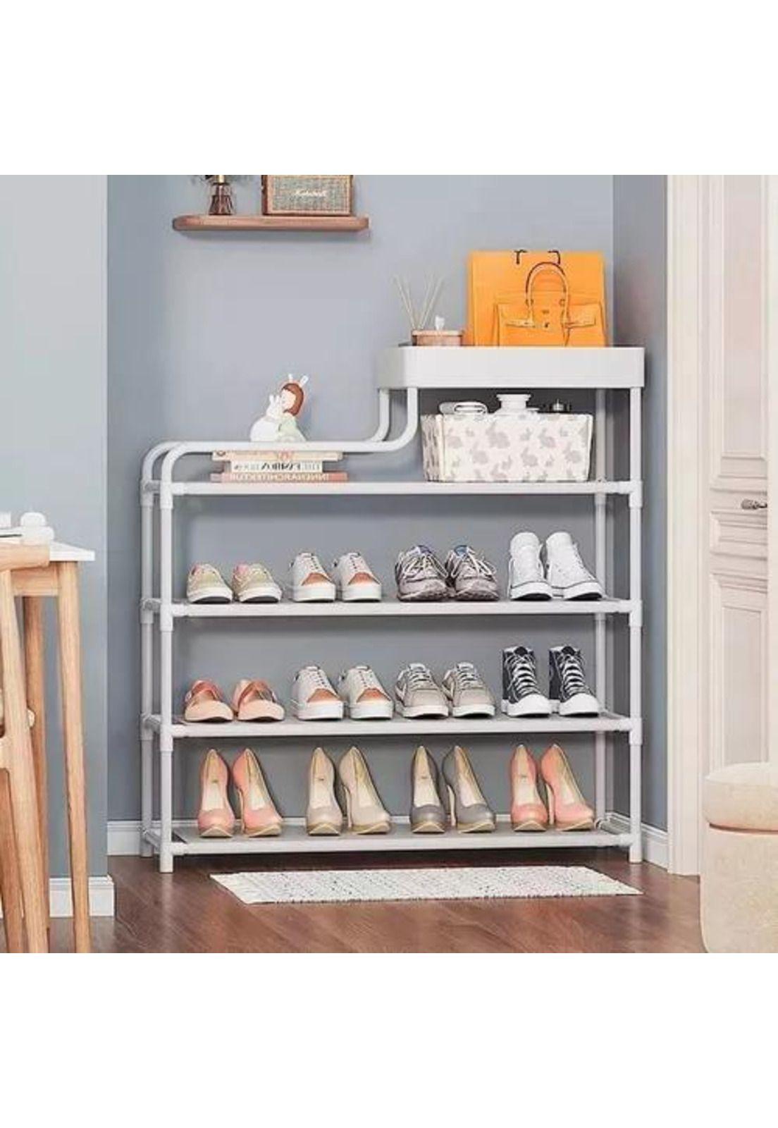 Organizadores de zapatos y ropa 5 niveles armables blanco-2