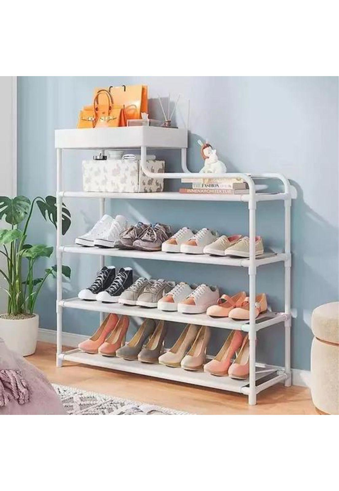 Organizadores de zapatos y ropa 5 niveles armables blanco-3