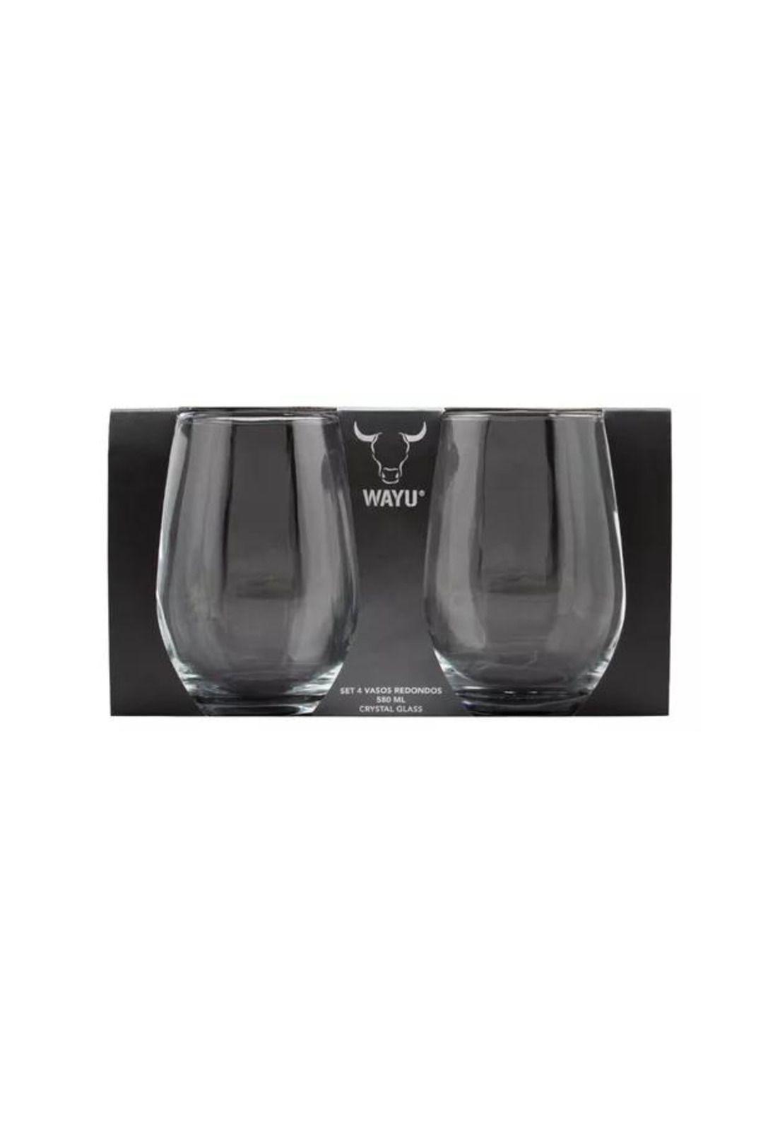 Vasos Cristal Redondos Copas 580ml Transparente-2