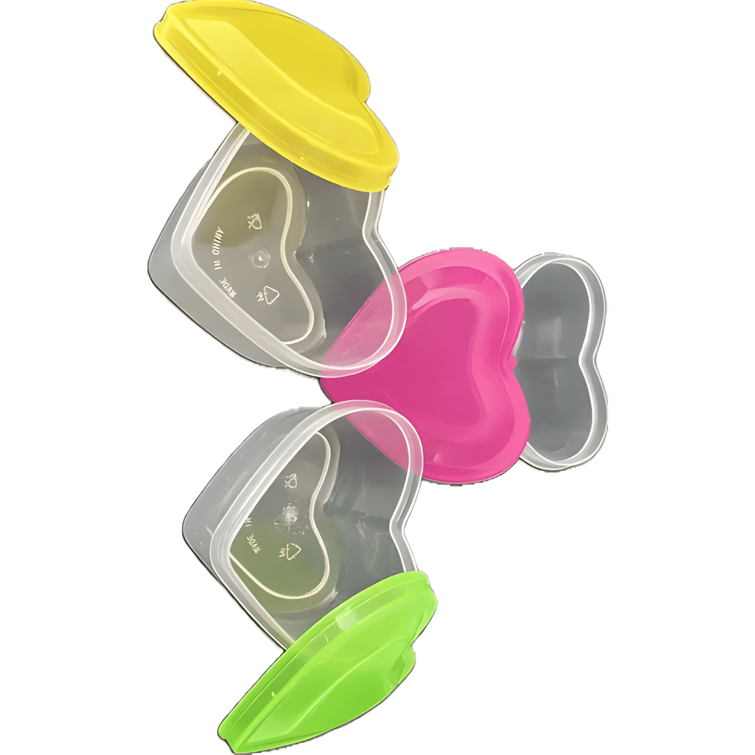 Mini taper corazón contenedor multipropósito 8u-2