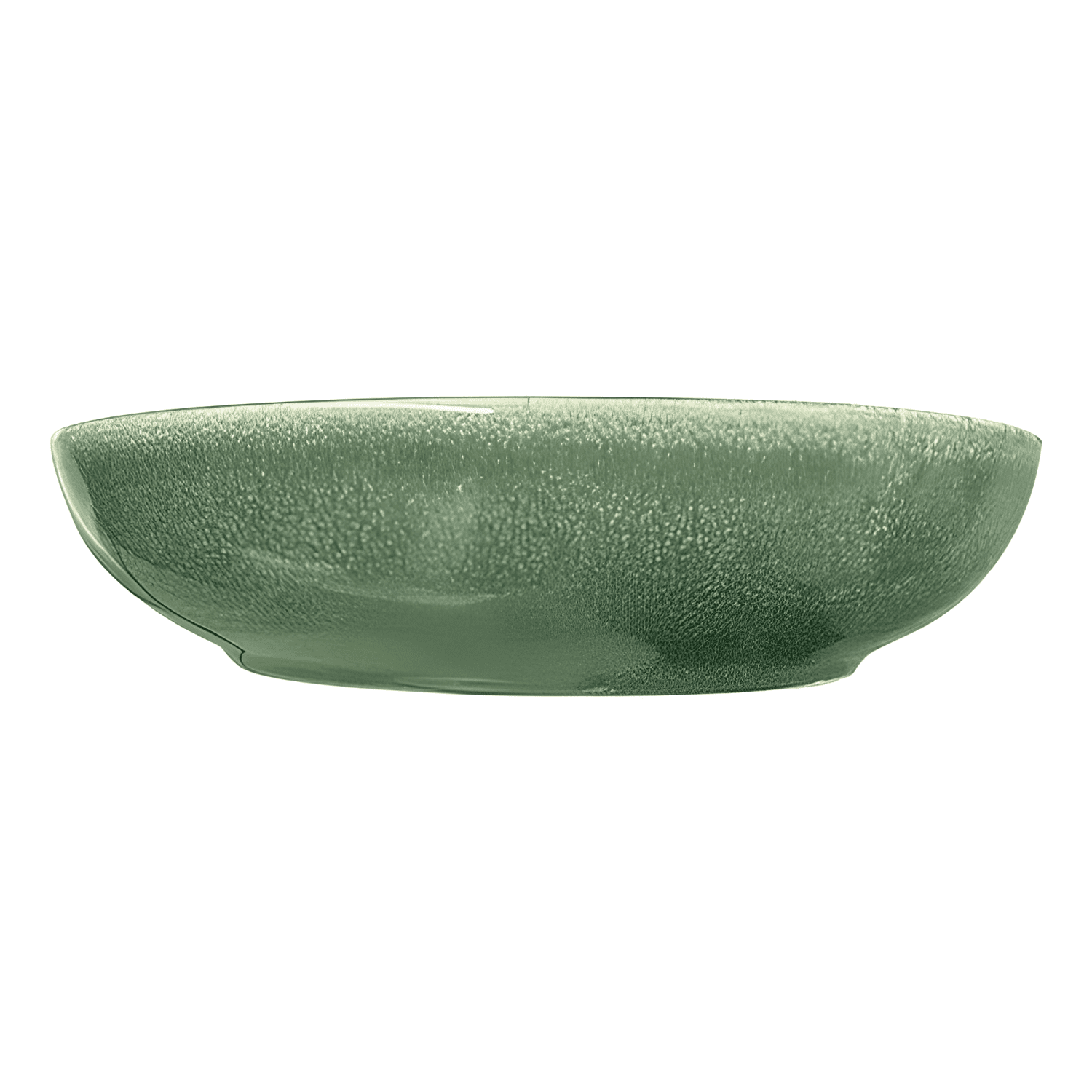 Set 6 bowl redondo ceramica 21.8 x 4.5 CM rustica Verde #6-4